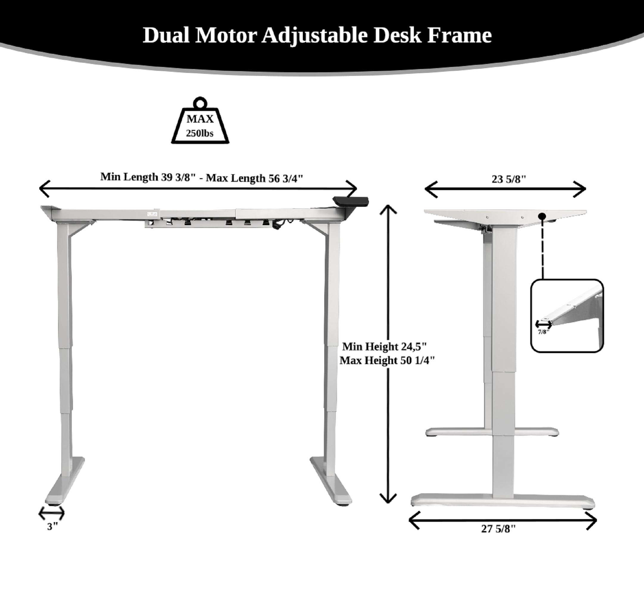 Ergomax Office 50'' H x 55'' W Desk