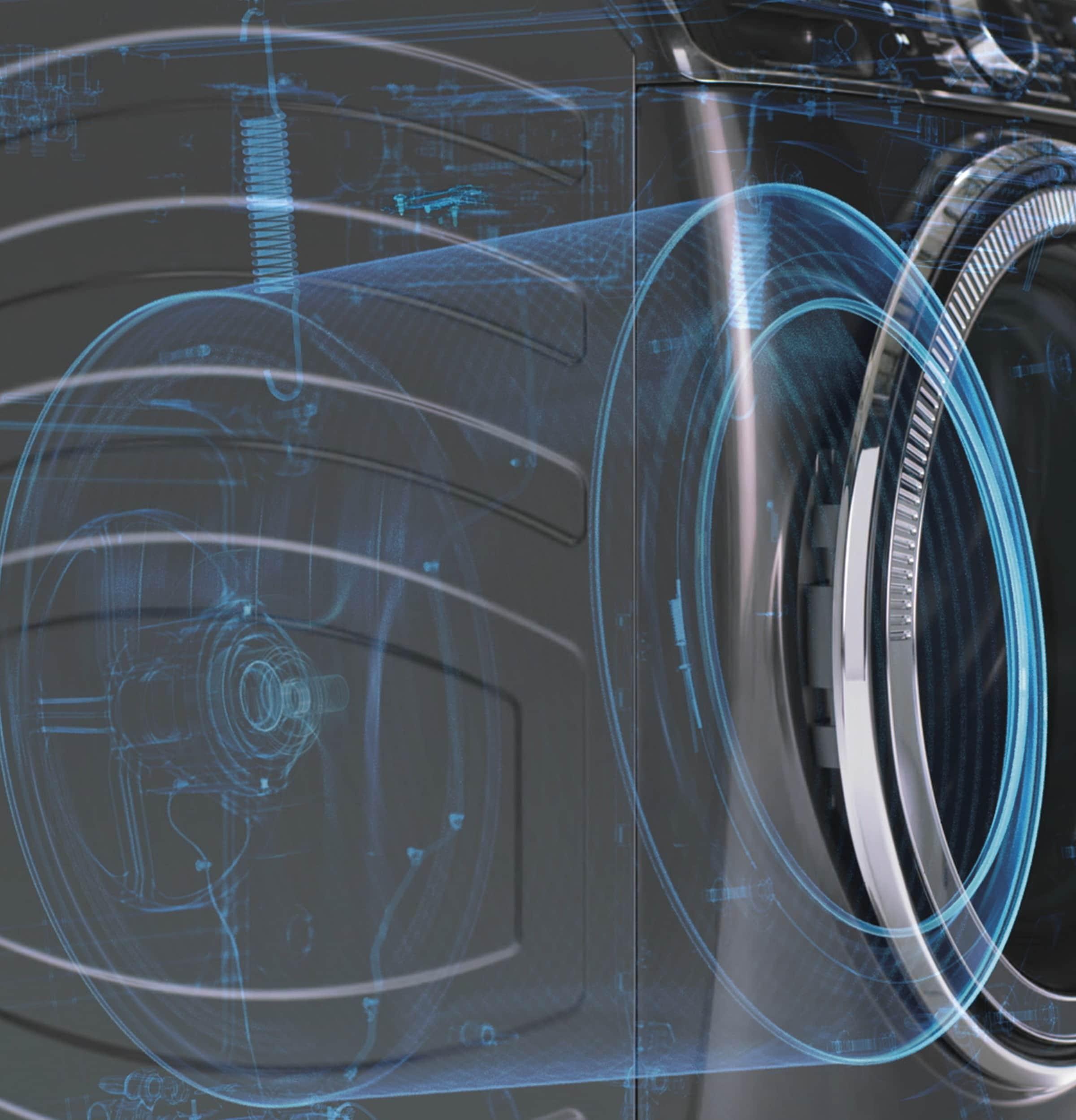 GE Appliances 5 Cubic Feet Energy Star Front Load Washer with Steam Wash