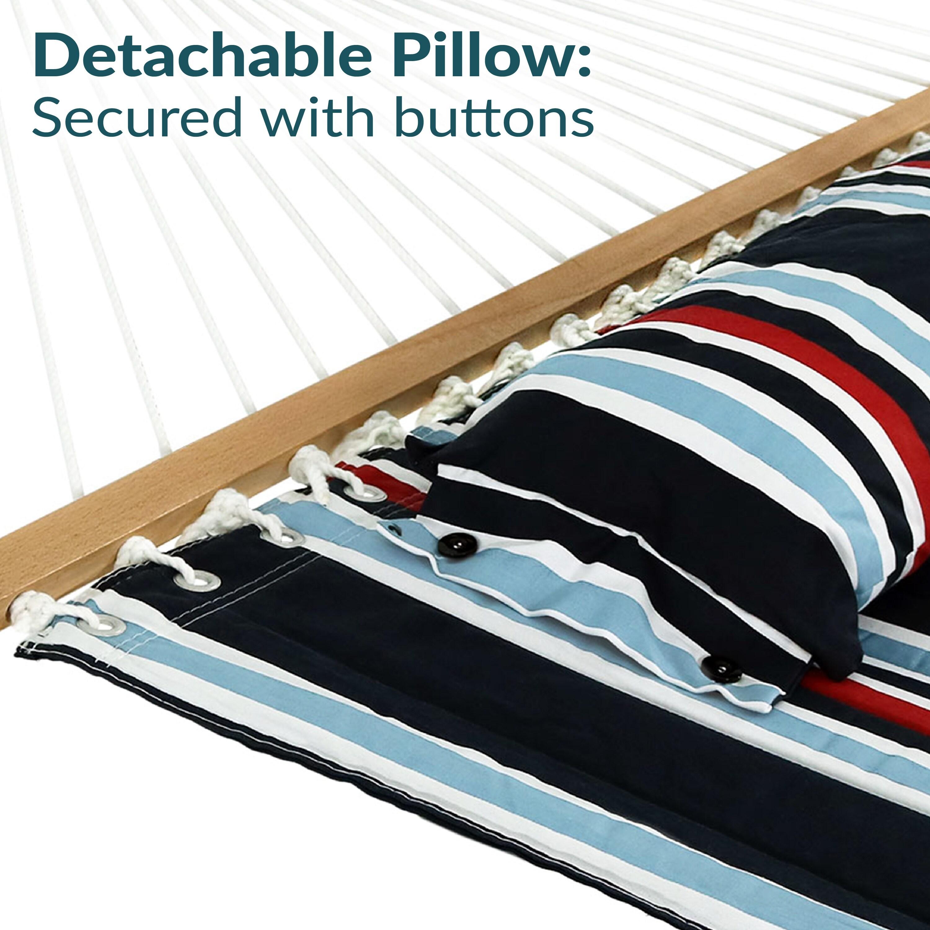 2-Person Quilted Polyester Spreader Bar Hammock