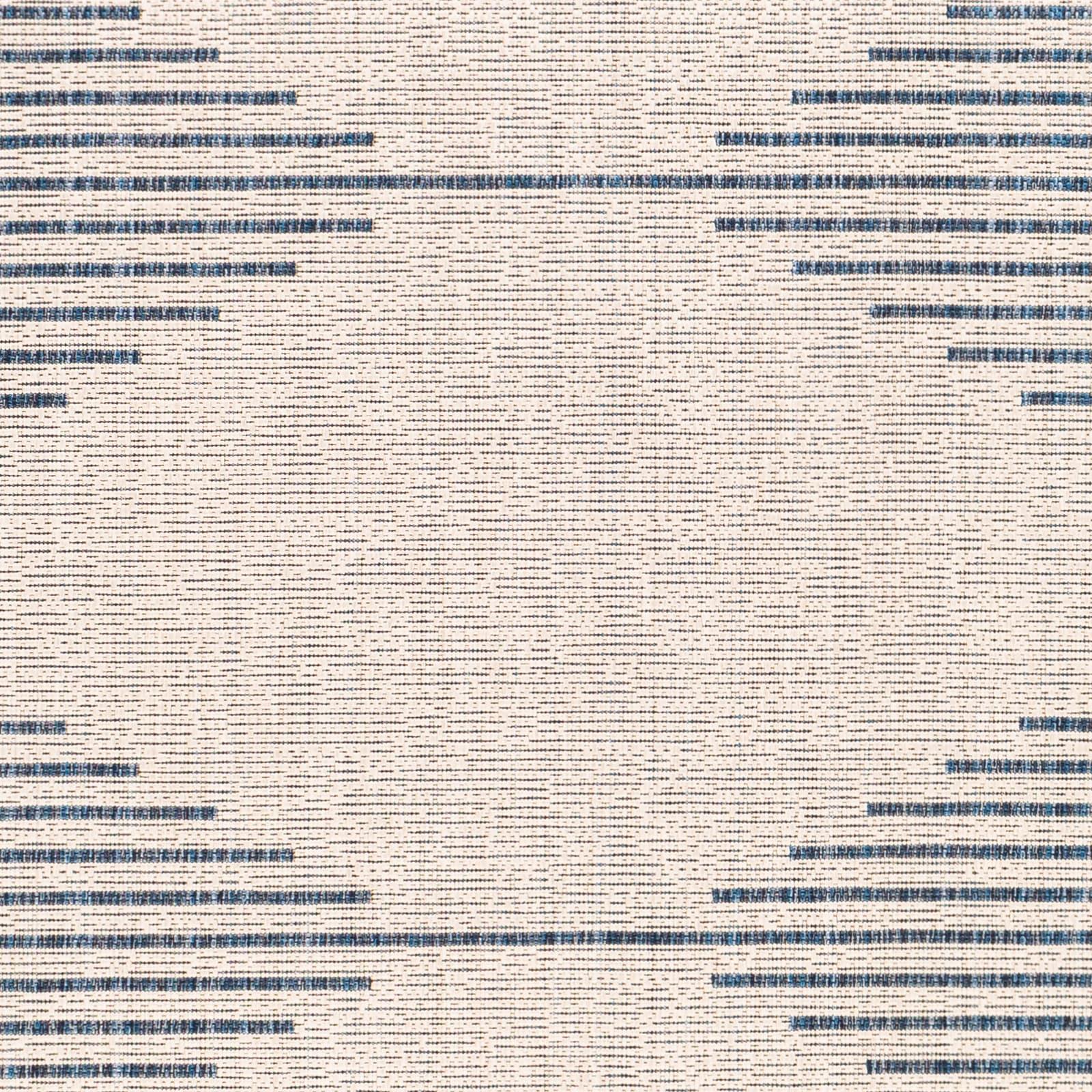 Surya Eagean EAG-2349 79 x 79" Square Fabric Rug in Blue/Navy/Off White