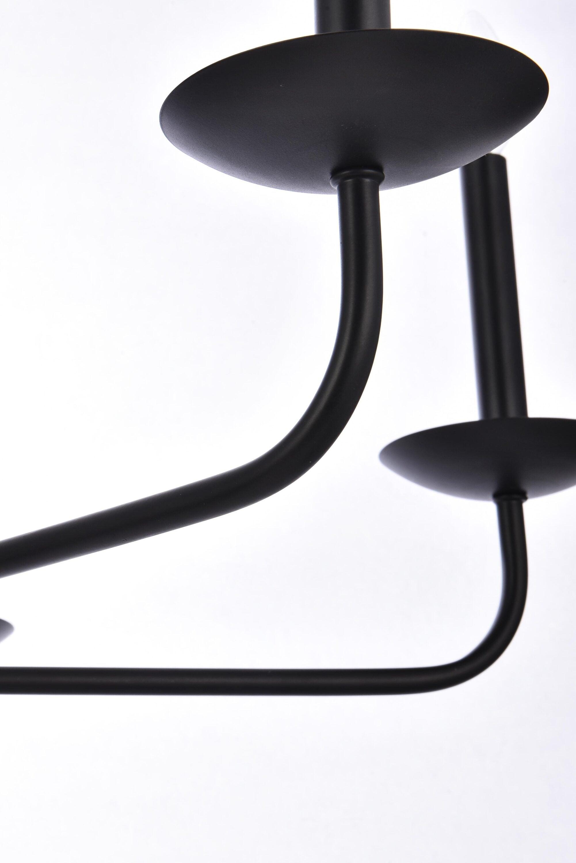 Elegant Lighting Cohen 36 inch pendant in black