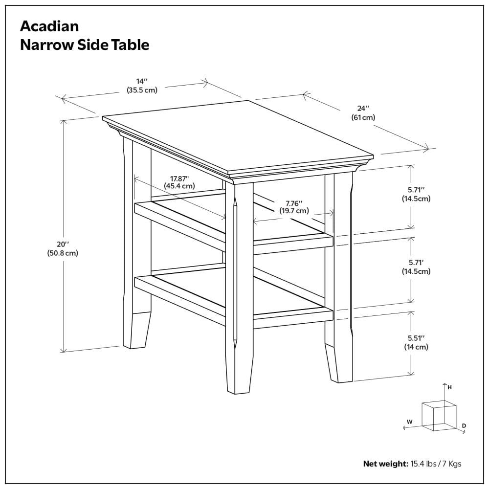Lark Manor™ Solid Wood Transitional Table with Open Shelves