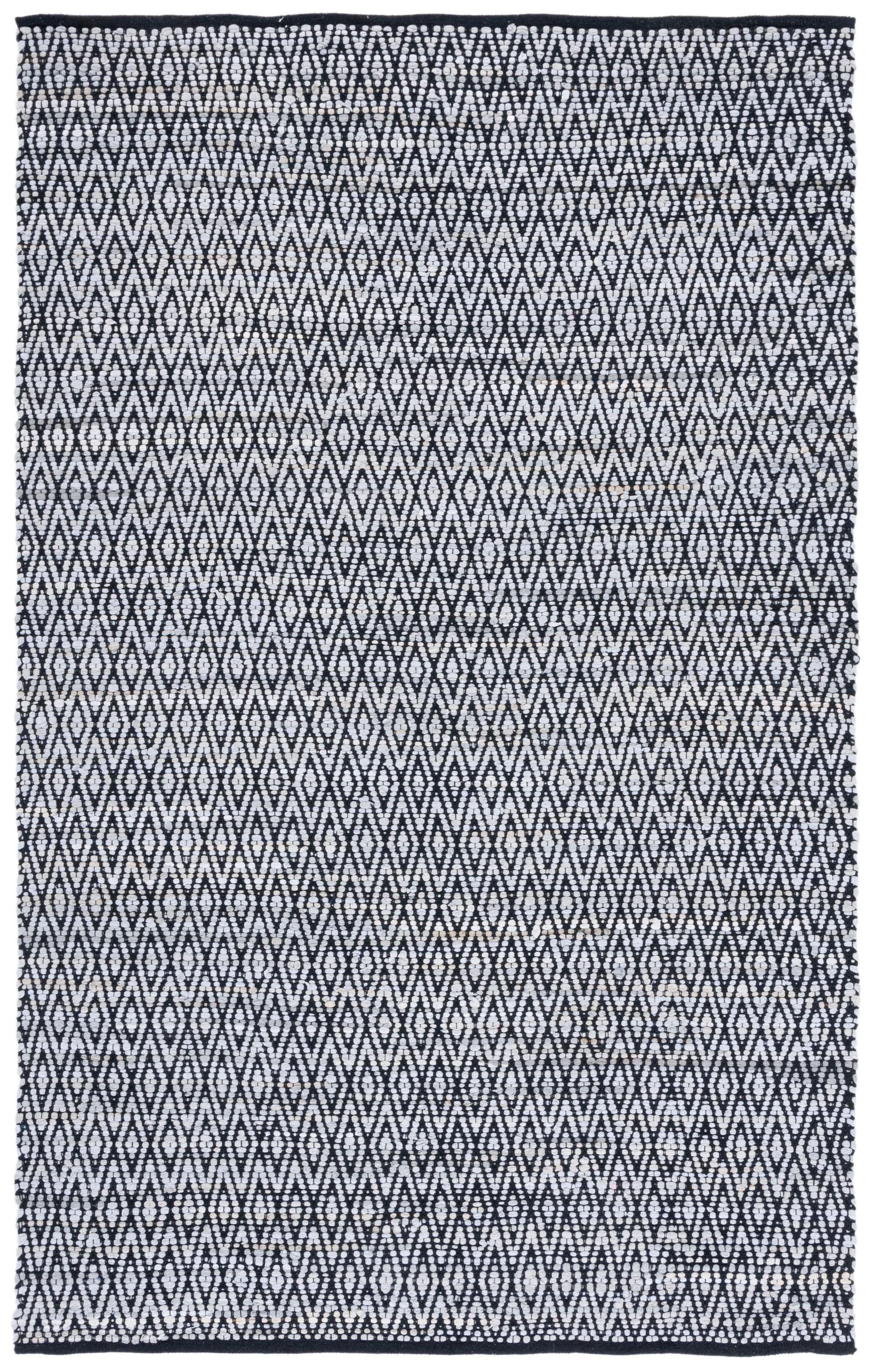 Montauk MTK621 Hand Woven Indoor Area Rug - Grey/Black - 6'x9' - Safavieh