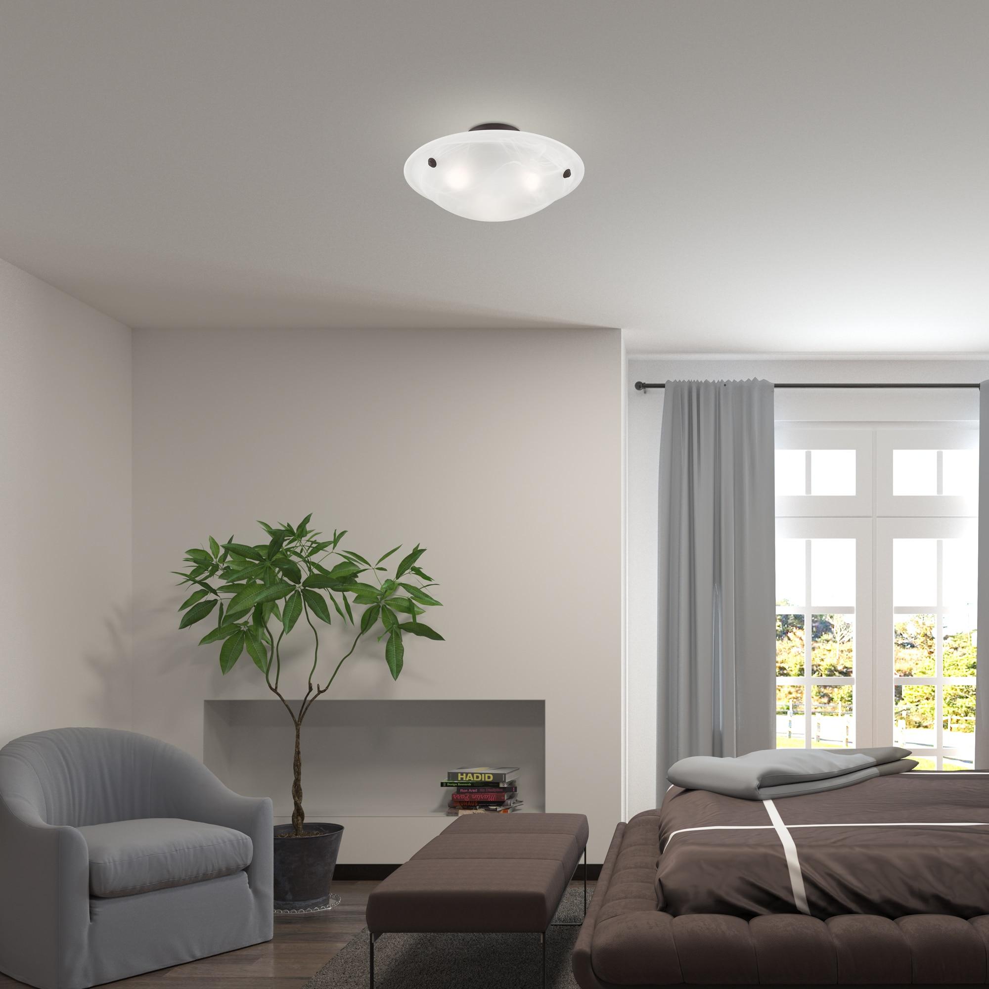 Livex Lighting Oasis 3 - Light Flush Mount in  Bronze