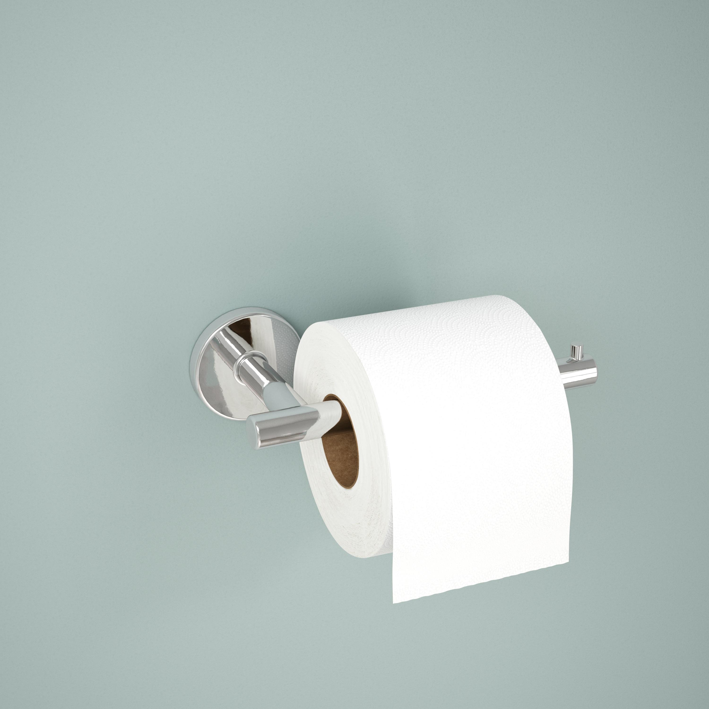 Trinsic Wall Mount Single Post Toilet Paper Holder Bath Hardware Accessory