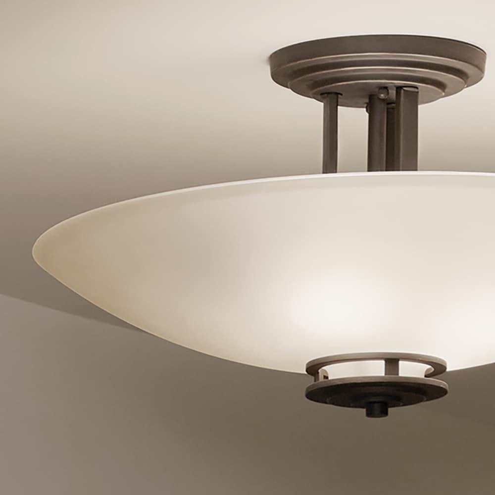 Hendrik Glass Semi Flush Mount