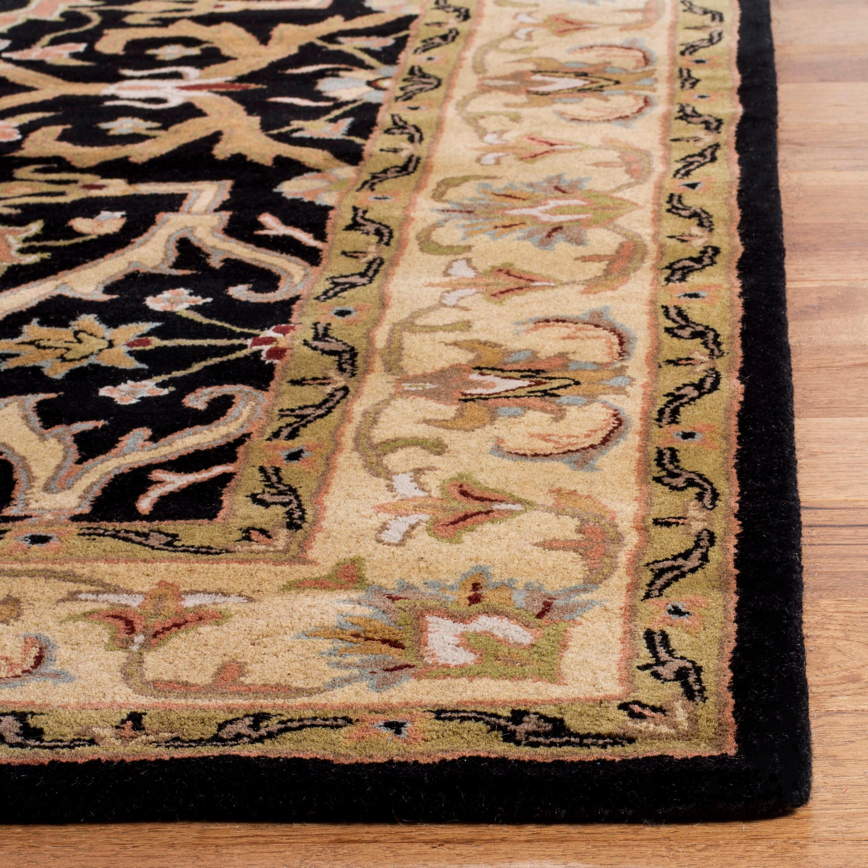 SAFAVIEH Heritage Oslo Traditional Wool Area Rug, Charcoal/Beige, 2' x 3'