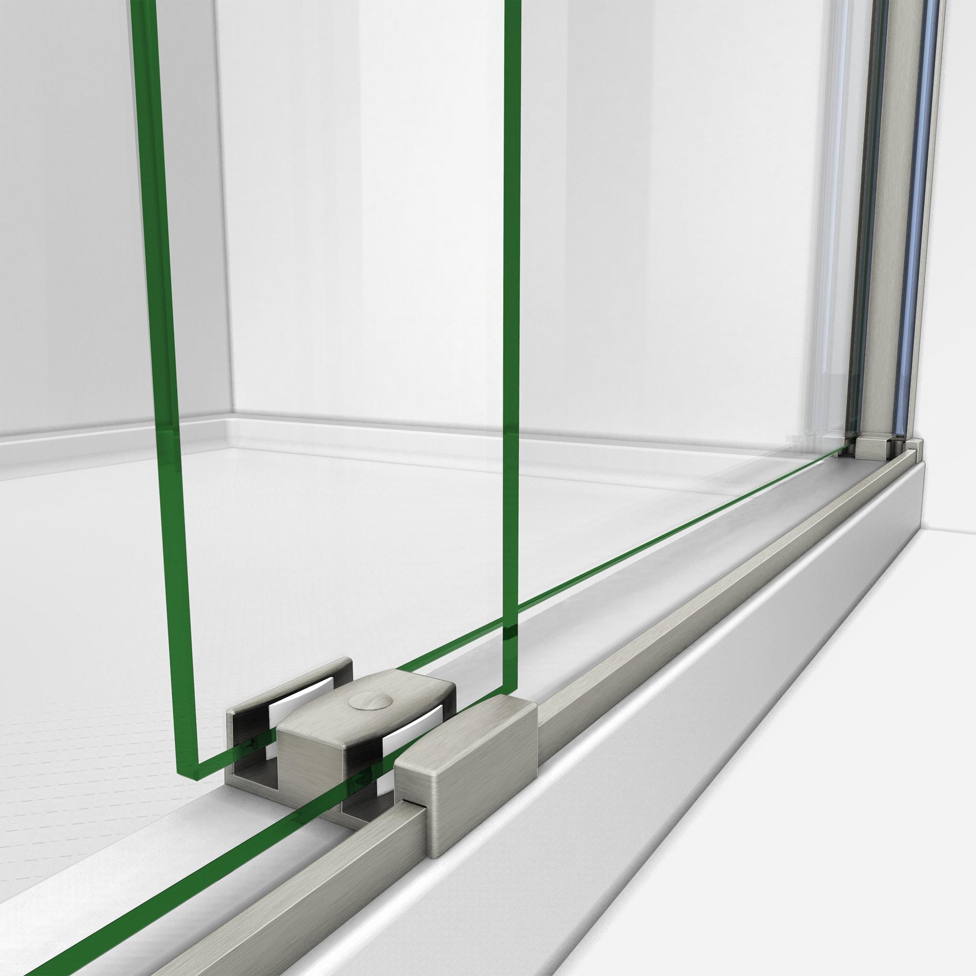 Sapphire 56" W x 76" H Frameless Shower Door