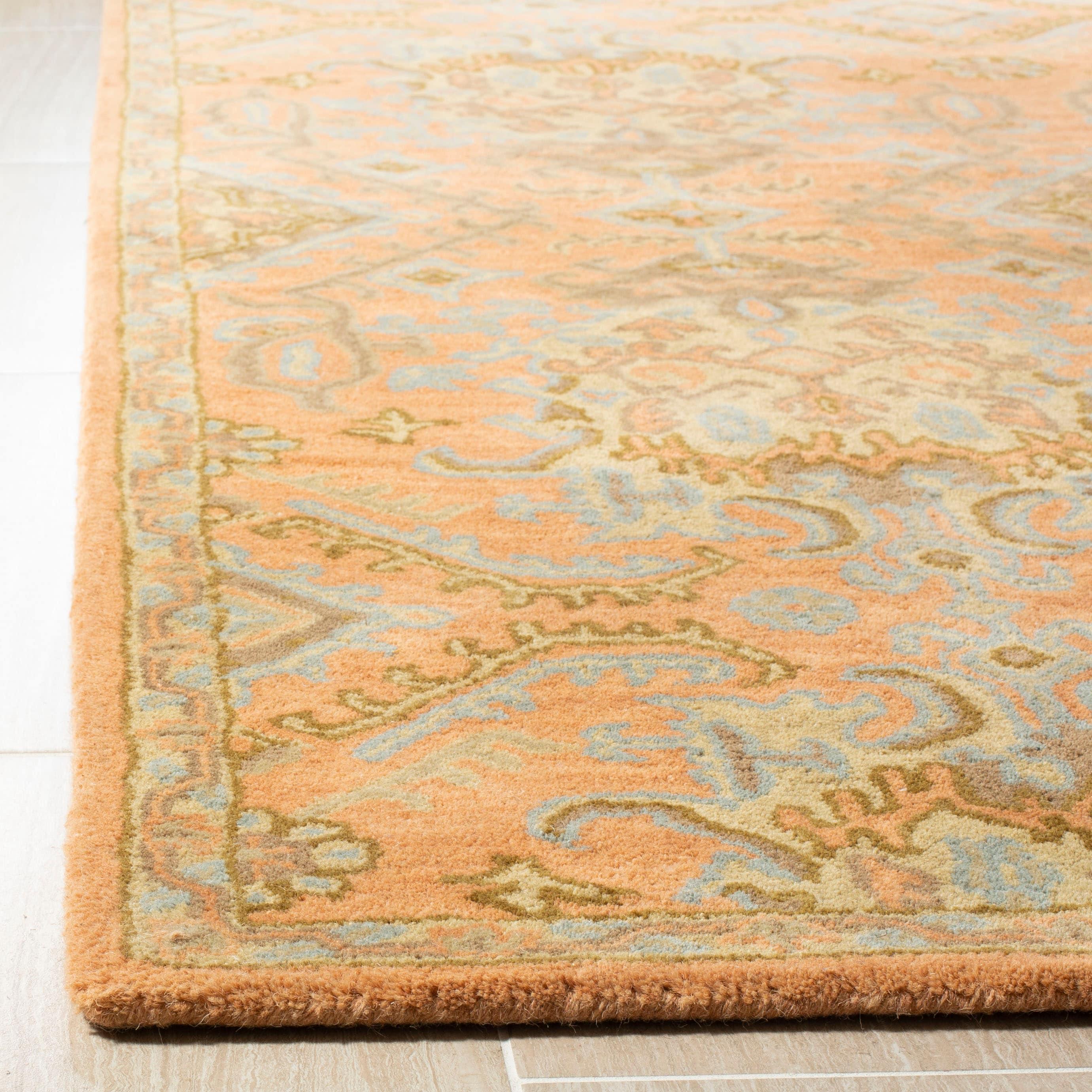 Wyndham WYD203 Hand Tufted Area Rug - Terracotta - 5'x5' - Safavieh.