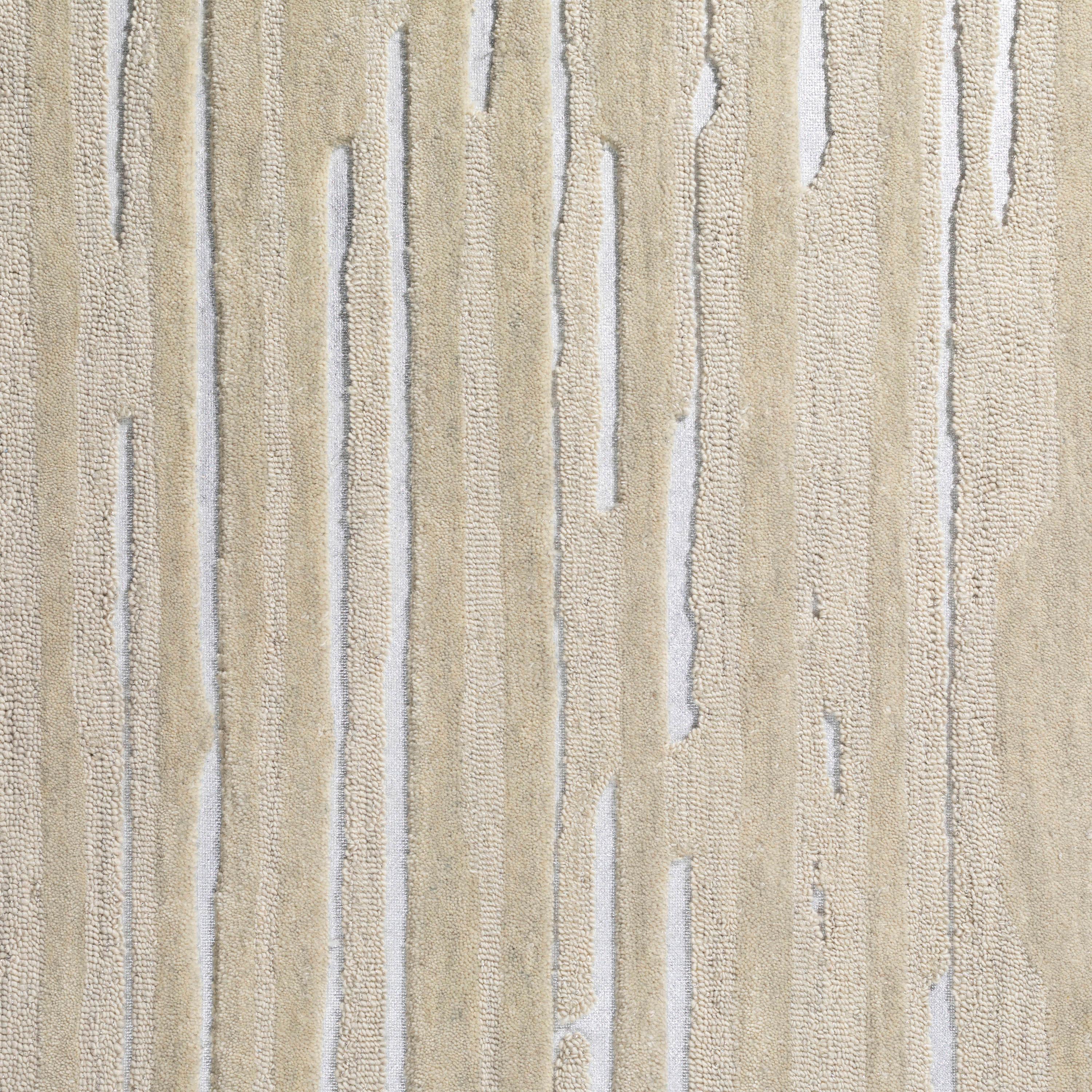 Addison Rugs Addison Dazzle Modern Hand Spun Wool and Metallic Area Rug Champagne 2' x 3' 2' x 3'