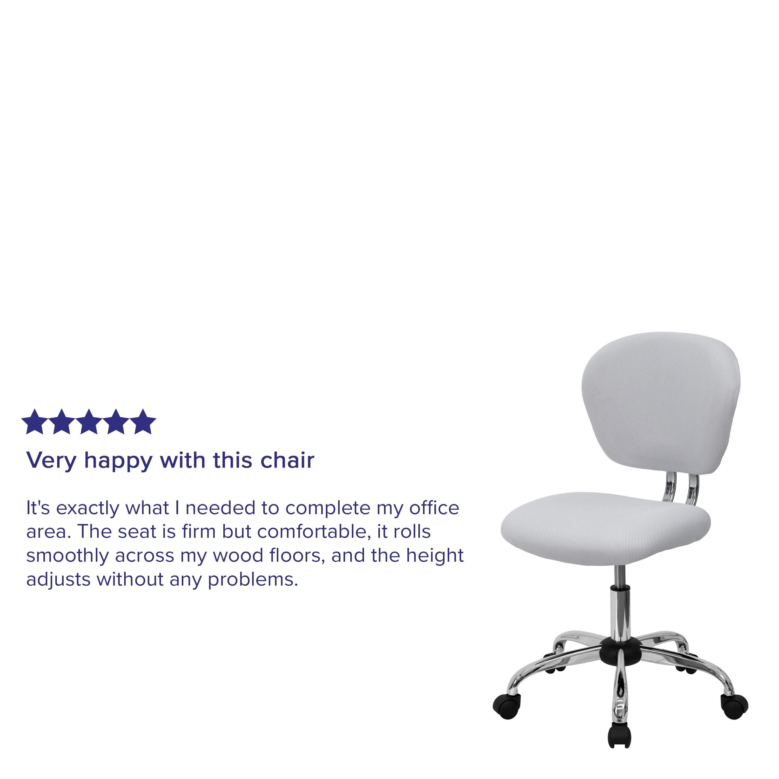 Flash Furniture Beverly Mid-Back Swivel Mesh Office Chair with Padded Seat by Flash Furniture | Wayfair