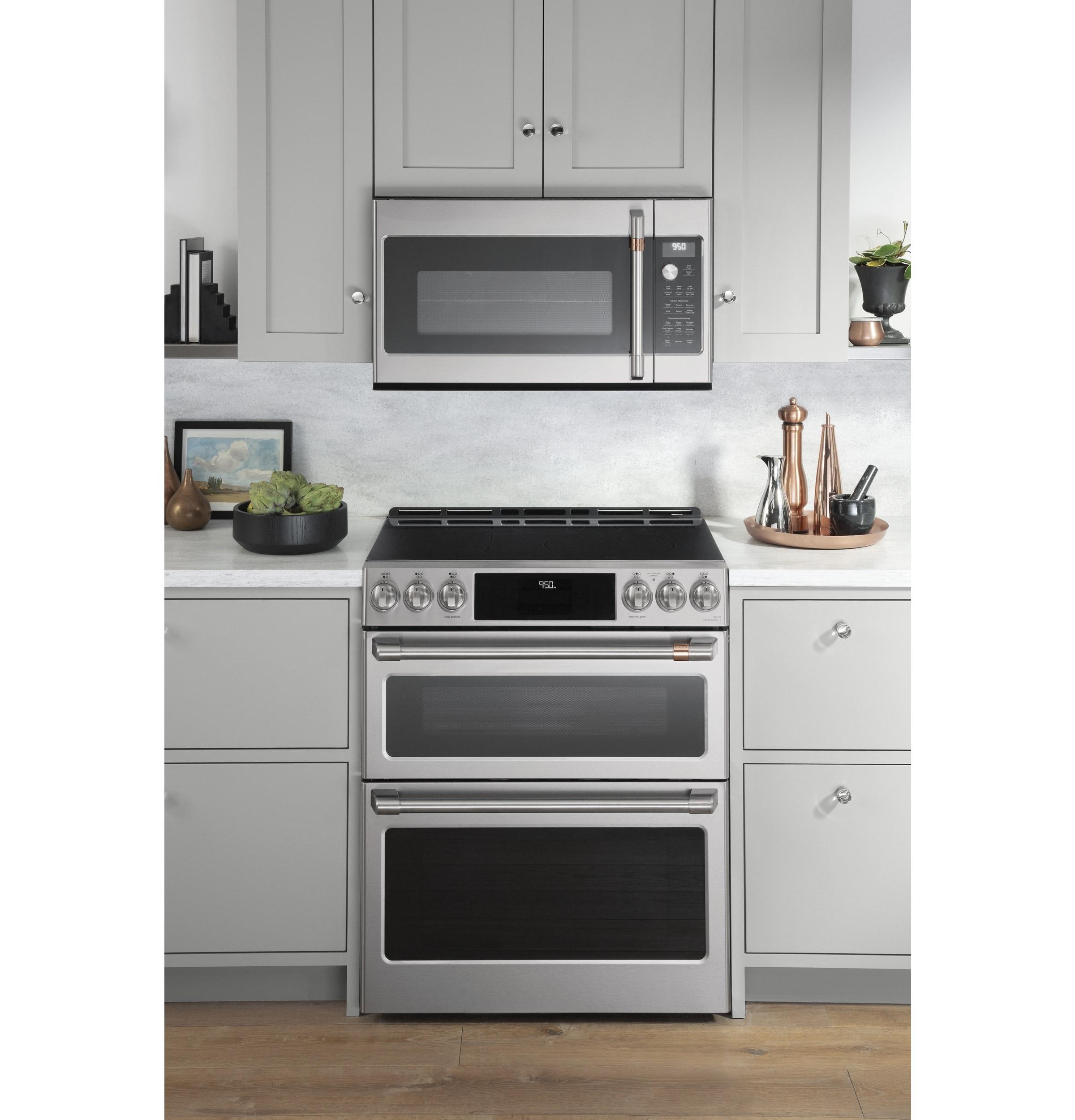 Café 30" 6.7 cu. ft. Smart Slide-in Electric Range with Induction Cooktop