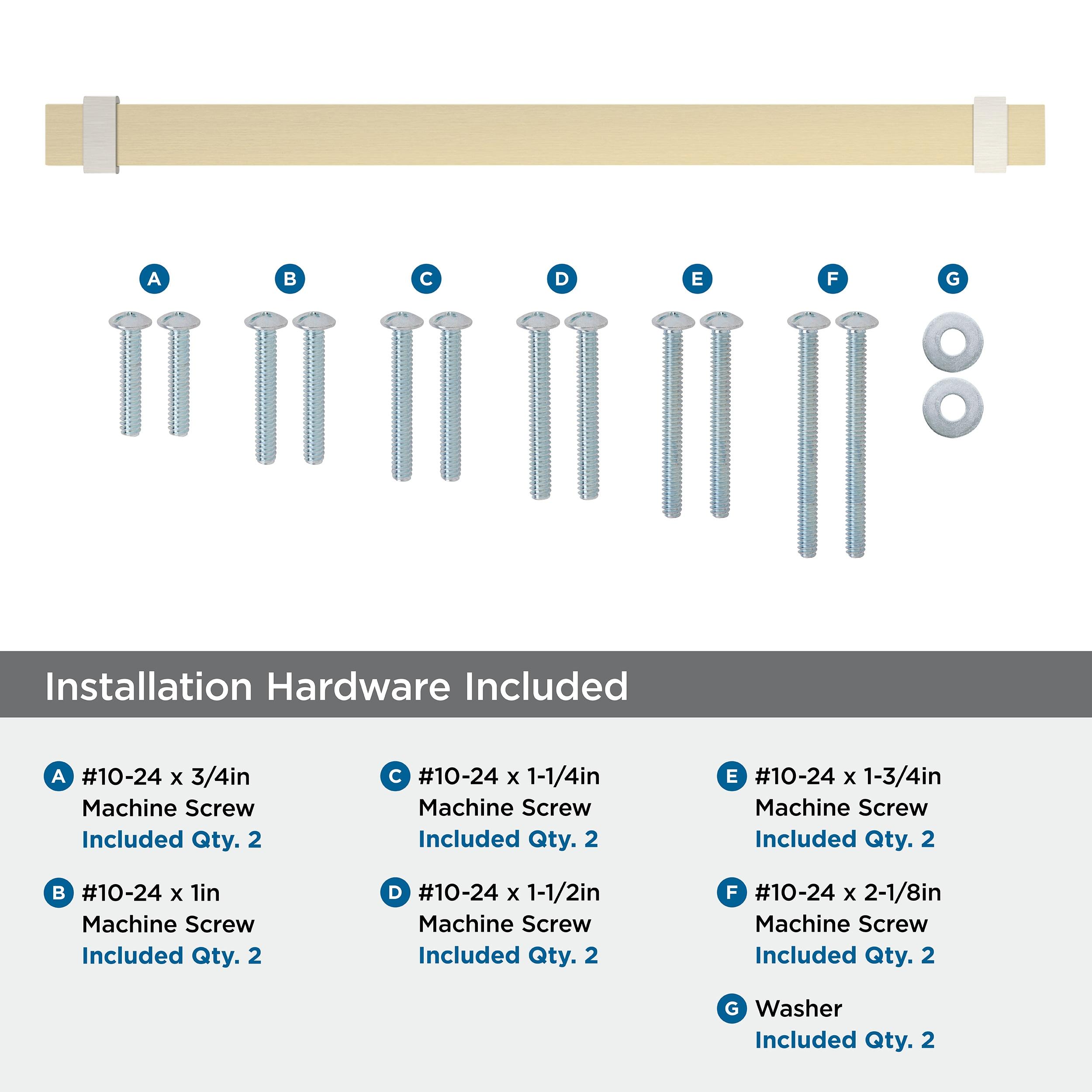 Amerock Overton 12 inch (305mm) Center-to-Center Golden Champagne/Satin Nickel Appliance Pull