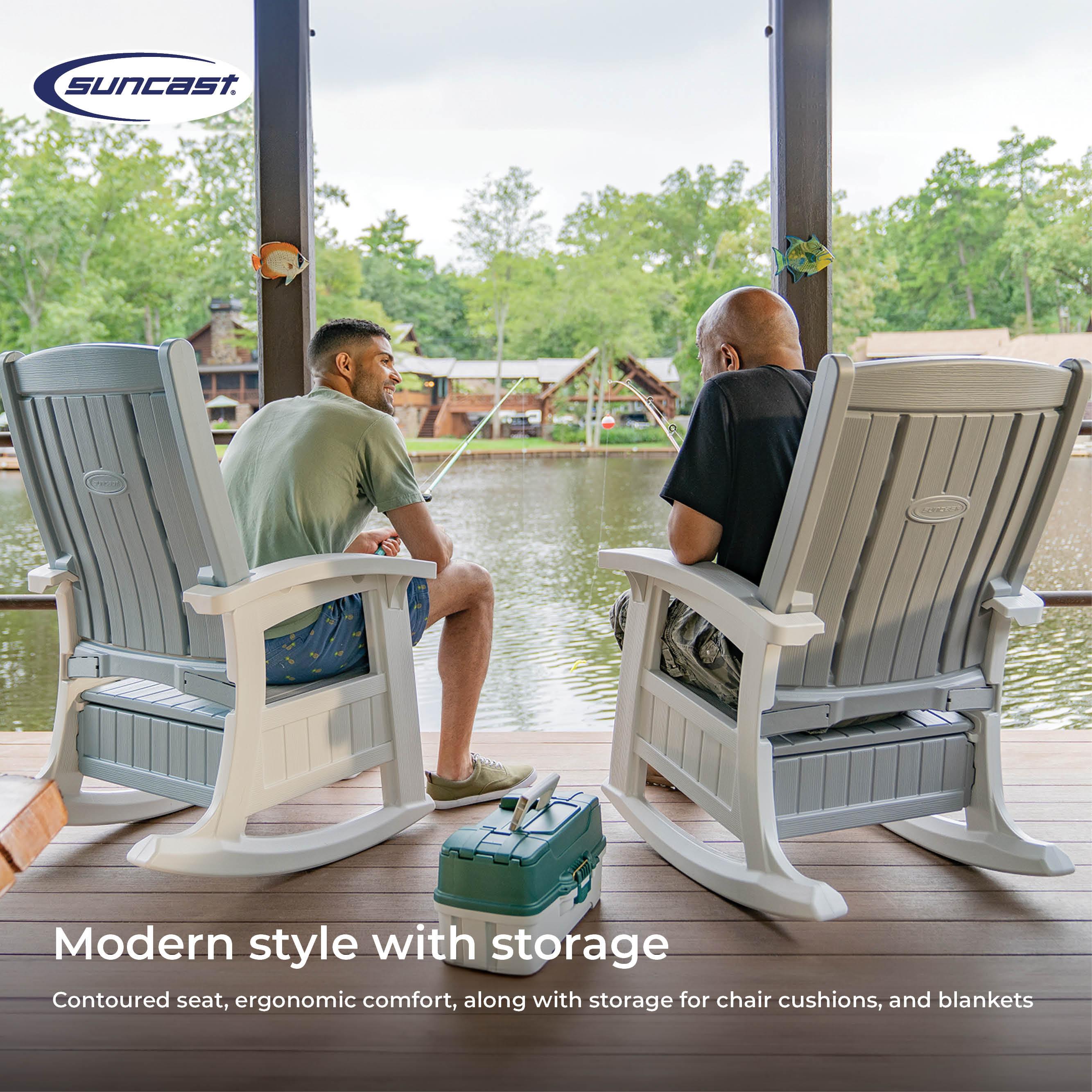 Suncast Suncast Outdoor Rocking Chair with Storage