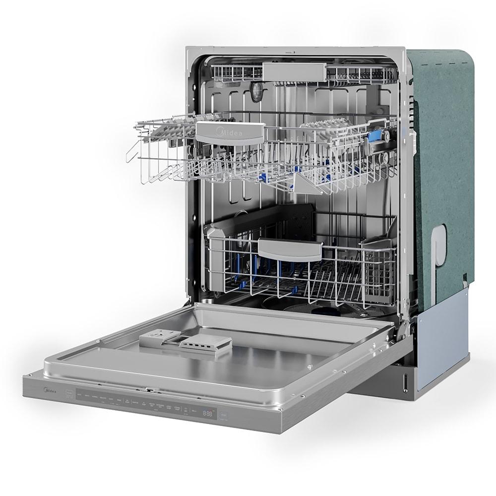 Midea Ultra-Quiet, Built-in dishwasher with Wi-Fi and Targeted Wash Zones, MDT24P5AST, Stainless Steel