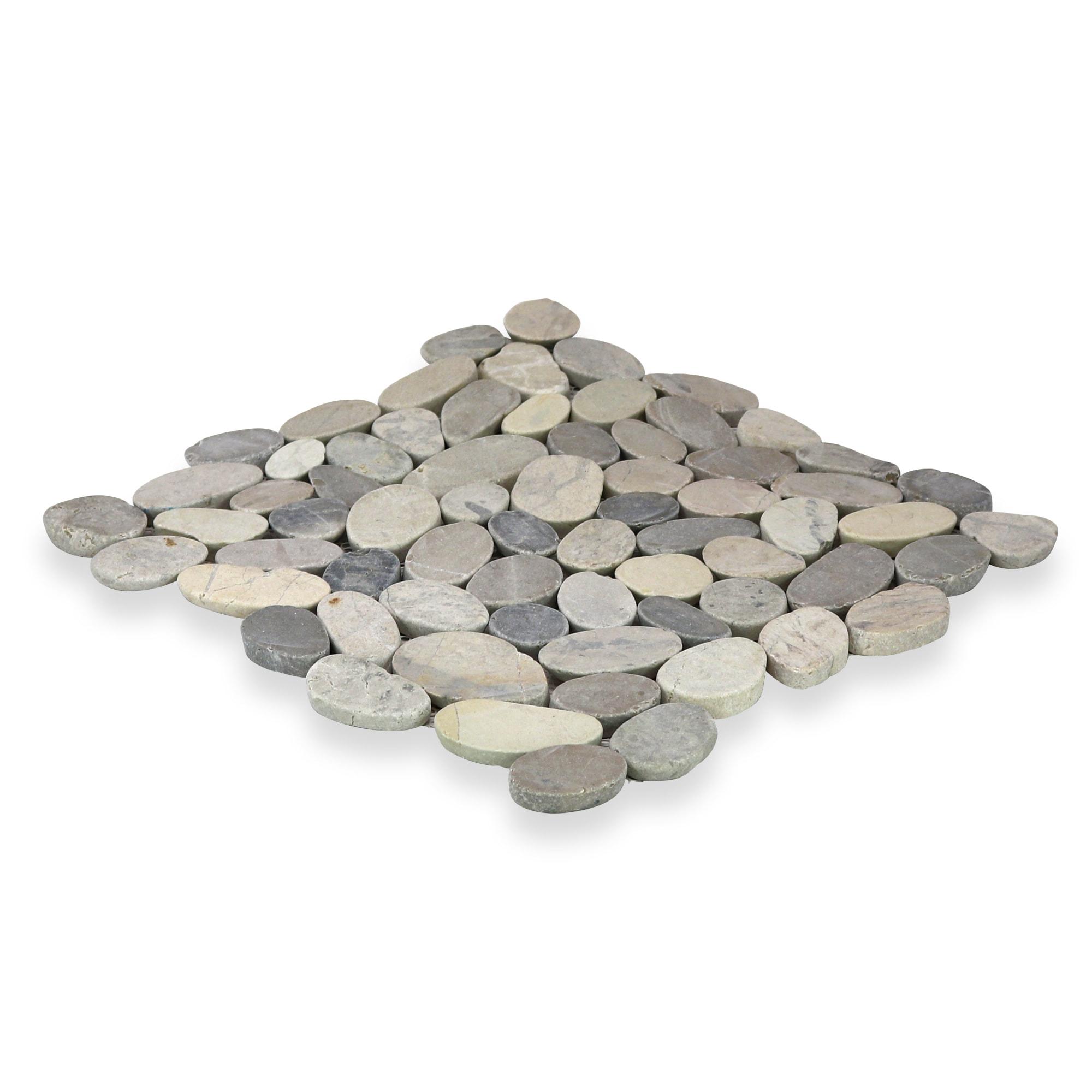 Sliced Pebble Mosaic Wall & Floor Tile