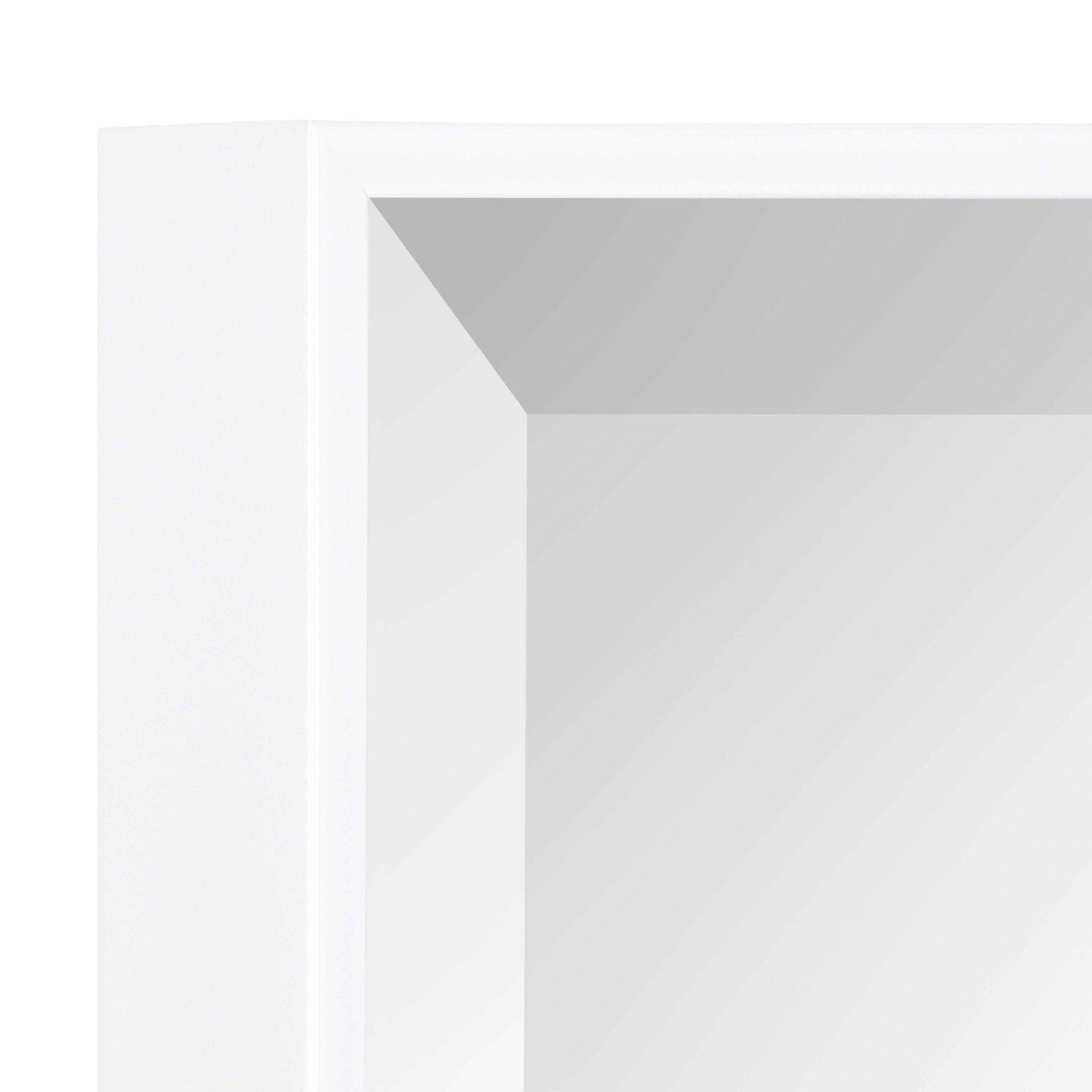 24.7" x 36.7" Rhodes Rectangle Wall Mirror White - Kate & Laurel All Things Decor: Modern, Beveled, Easy to Hang