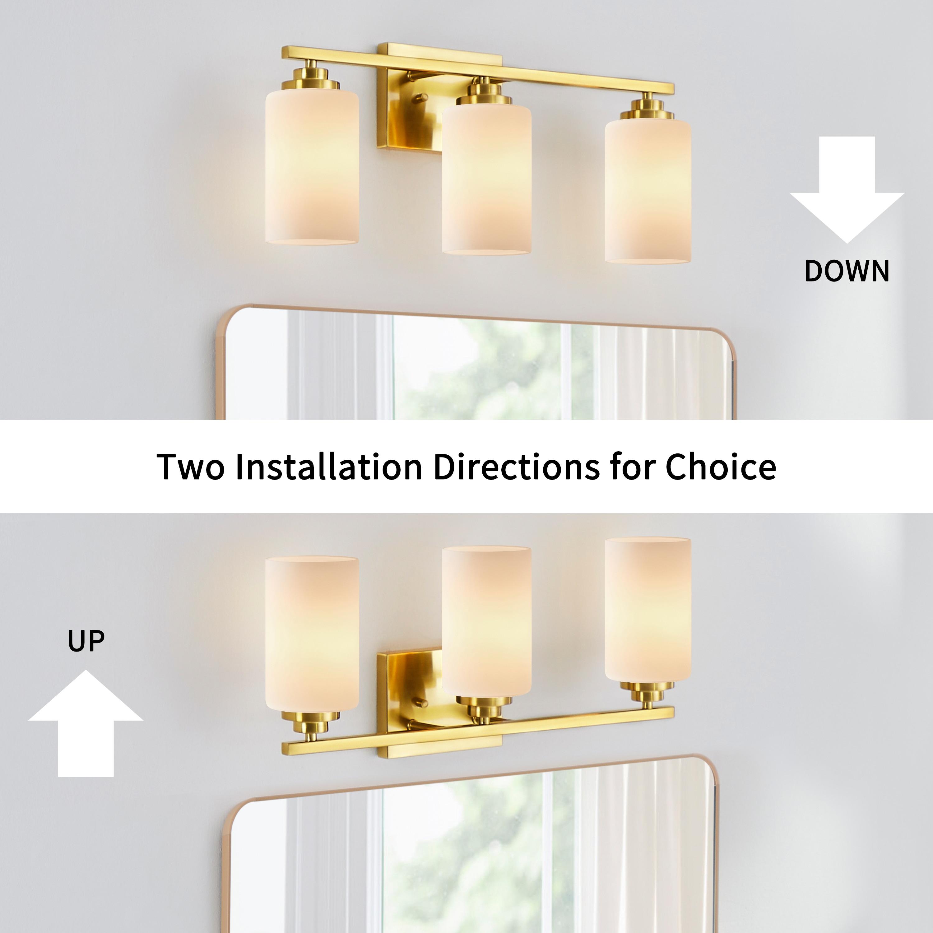 Kawoti Vanity Light With Frosted White Glass