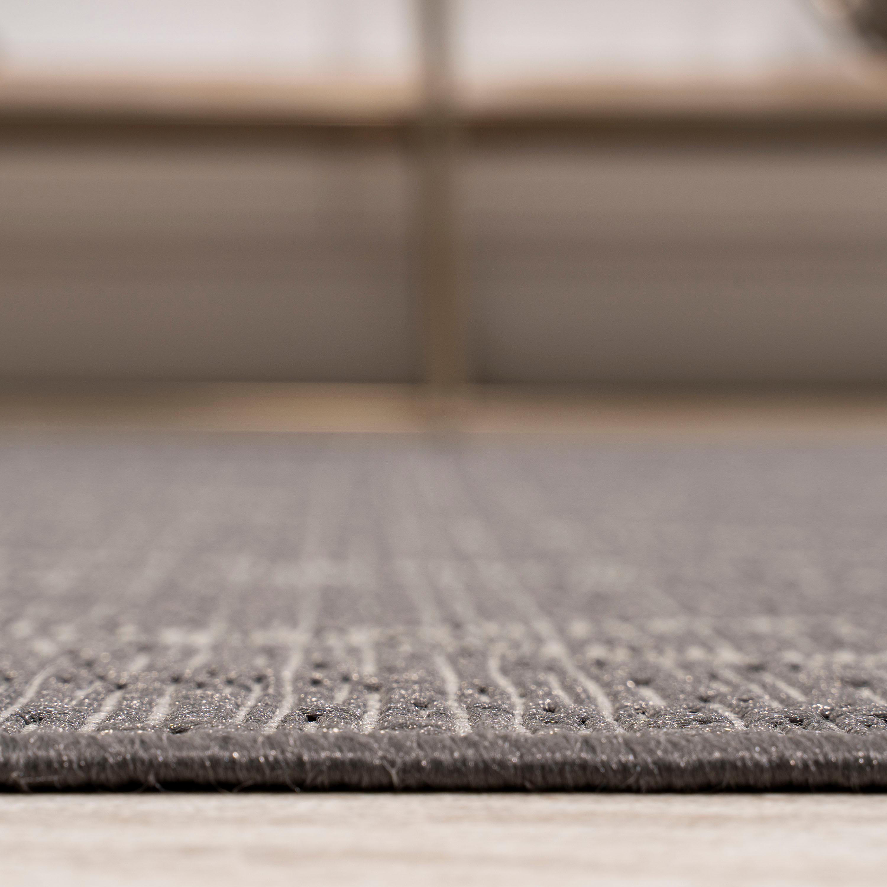 8'x10' Madaba Moroccan Trellis Indoor/Outdoor Area Rug, Gray/Cream - JONATHAN Y