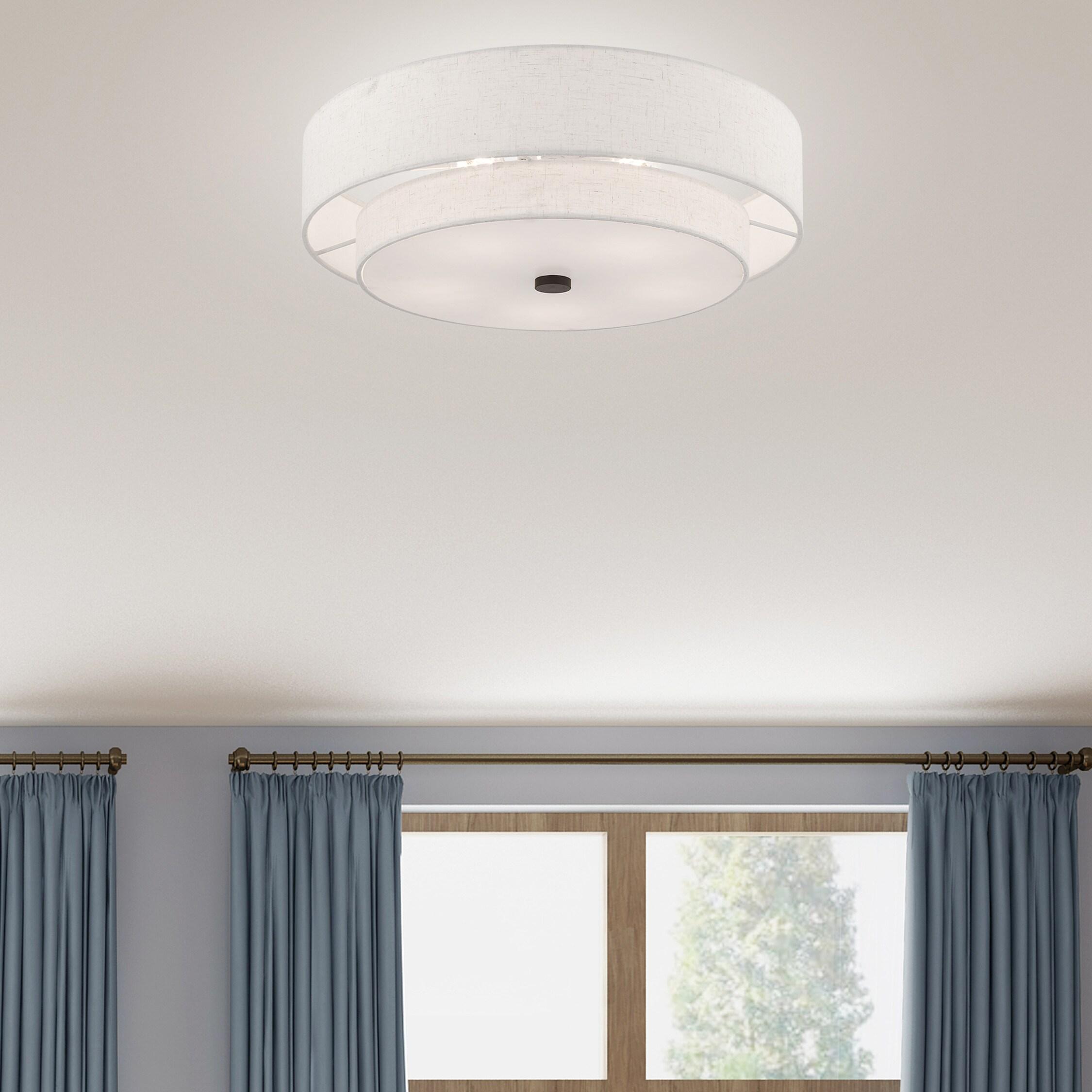 Livex Lighting Meridian 5 - Light Semi-Flush Mount in  English Bronze