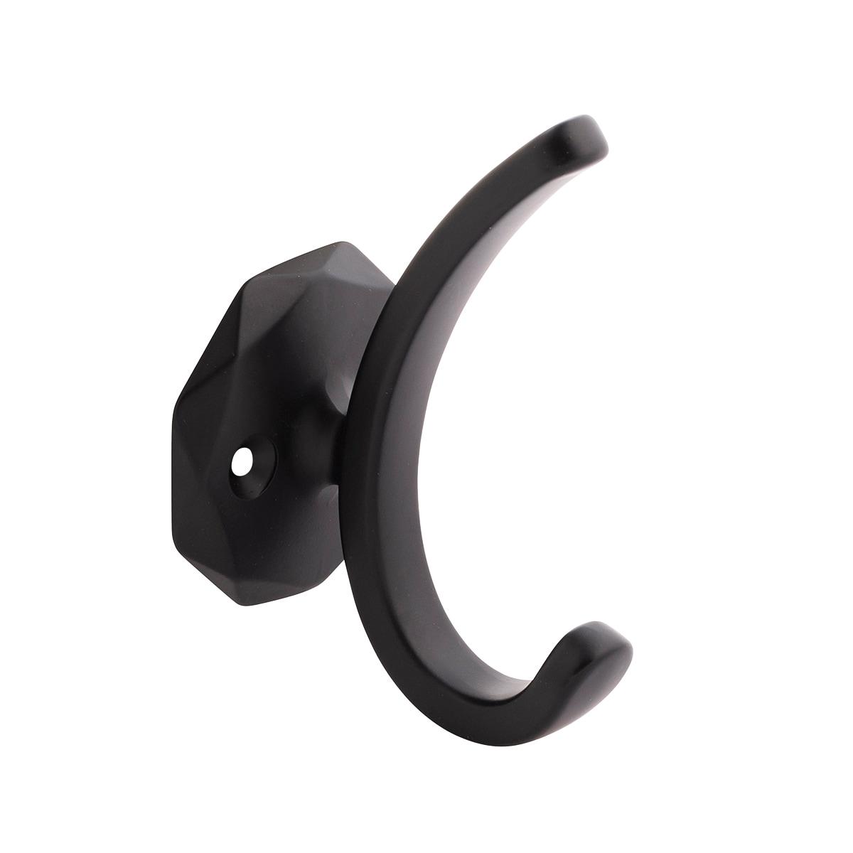 Matte Black Geometric Metal Wall Hook 1-Pack