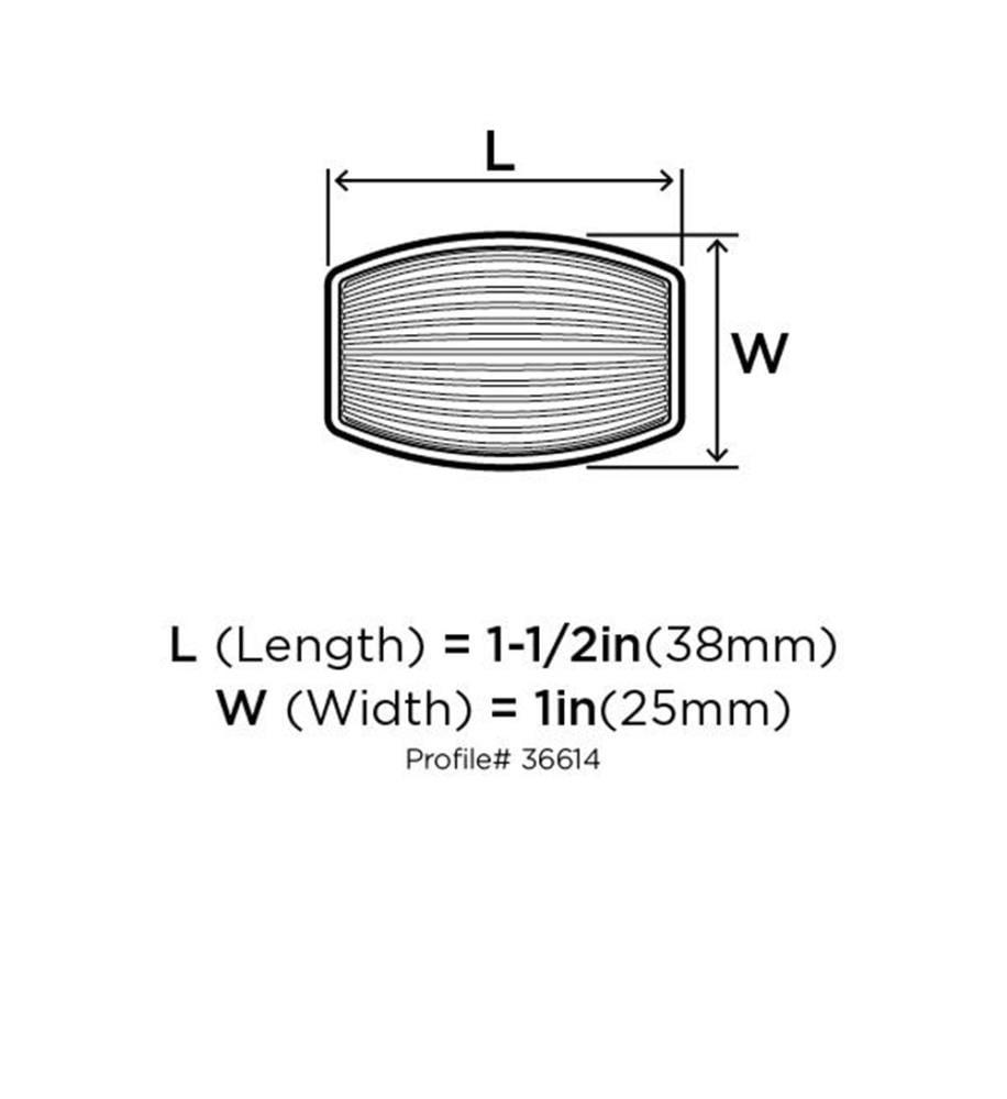 Sea Grass 1 3/16" Length Rectangle Knob