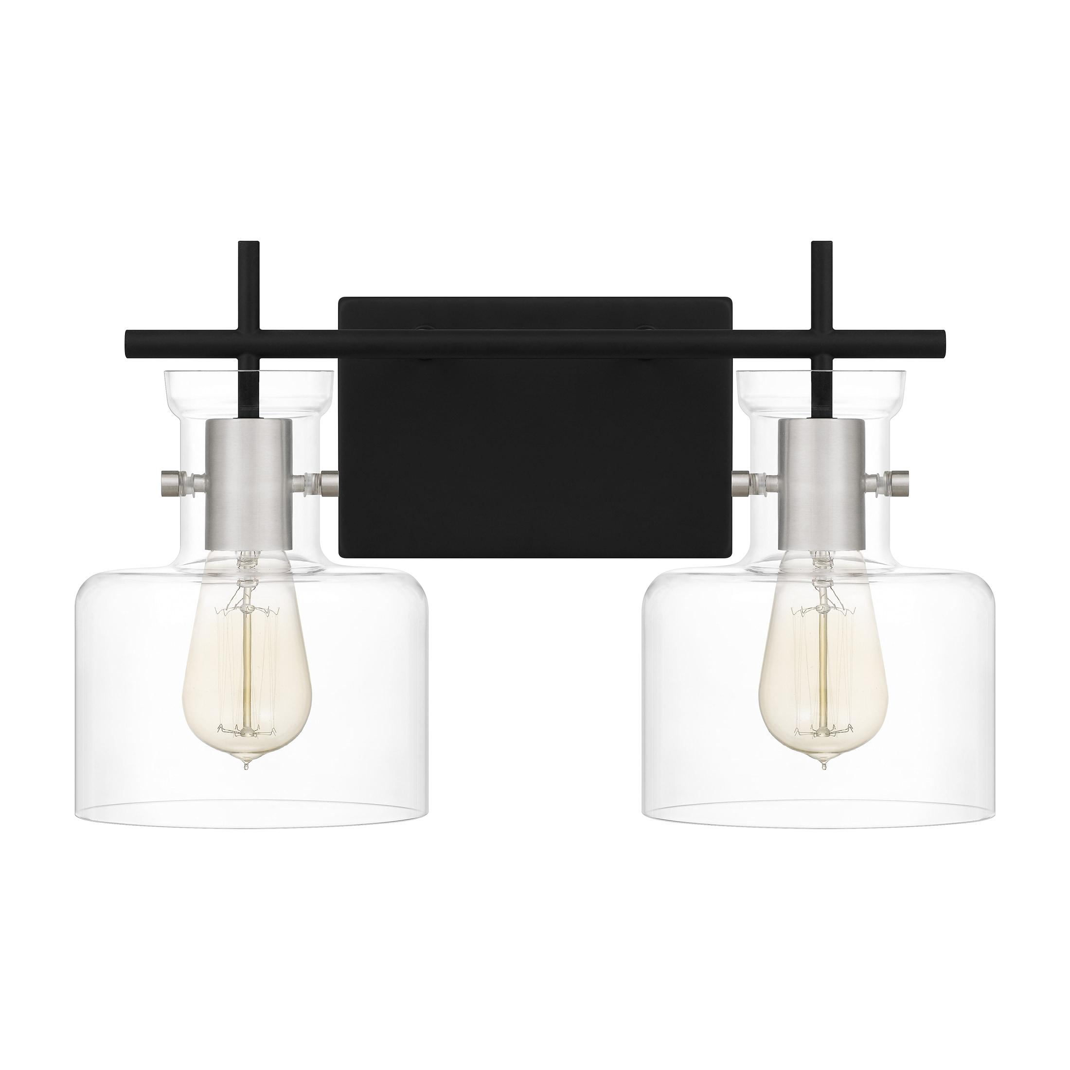 Quoizel Lighting Pensbury 2 - Light Vanity in  Matte Black