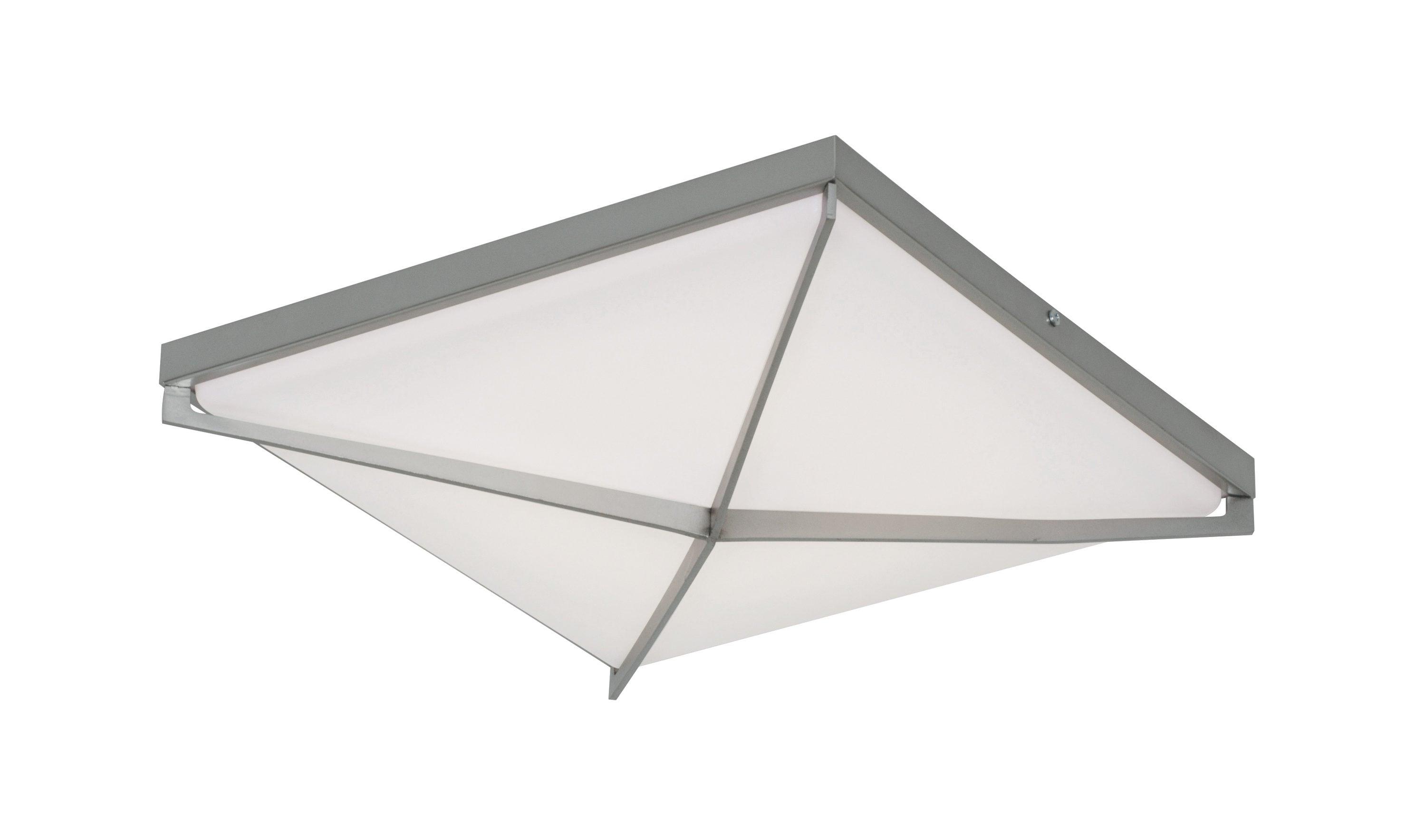 Pearson 12" Satin Nickel Contemporary LED Flush Mount