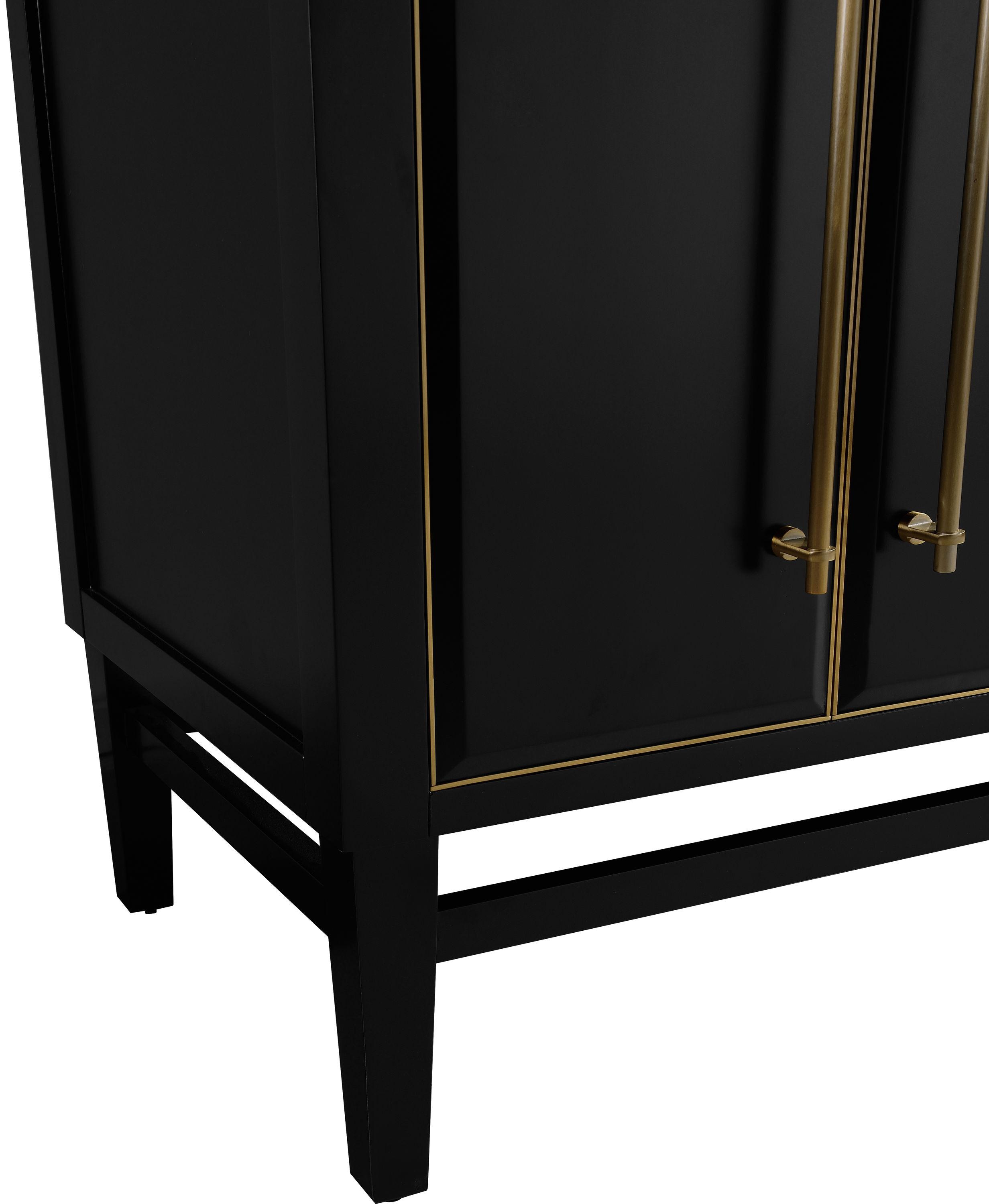 Avanity Mason-V30-G Mason 30" Single Free Standing Wood Vanity Cabinet Only - Black