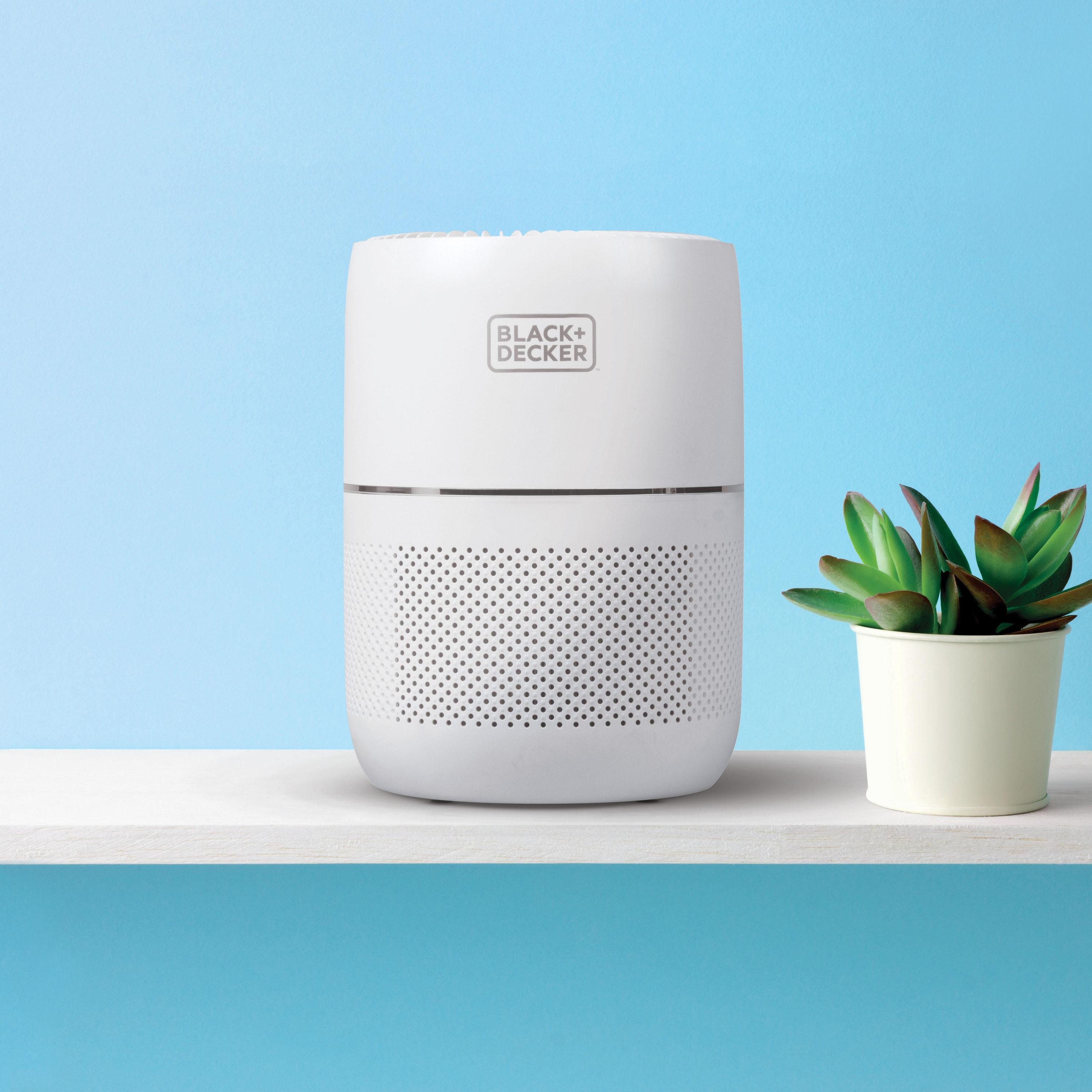BLACK+DECKER BLACK+DECKER Tabletop Air Purifier - 3-Stage Filtration System, HEPA Air Purifiers for Home