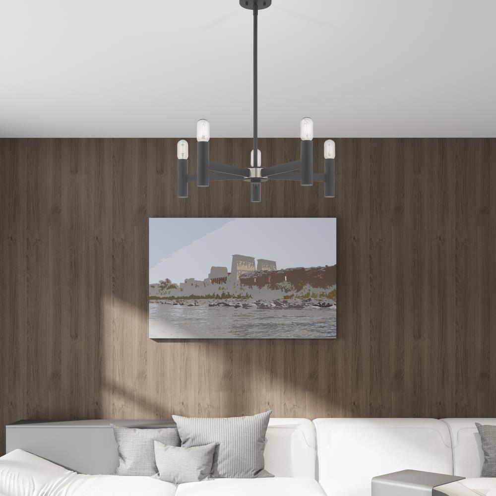 Livex Lighting - Copenhagen - 5 Light Chandelier in Mid Century Modern Style -