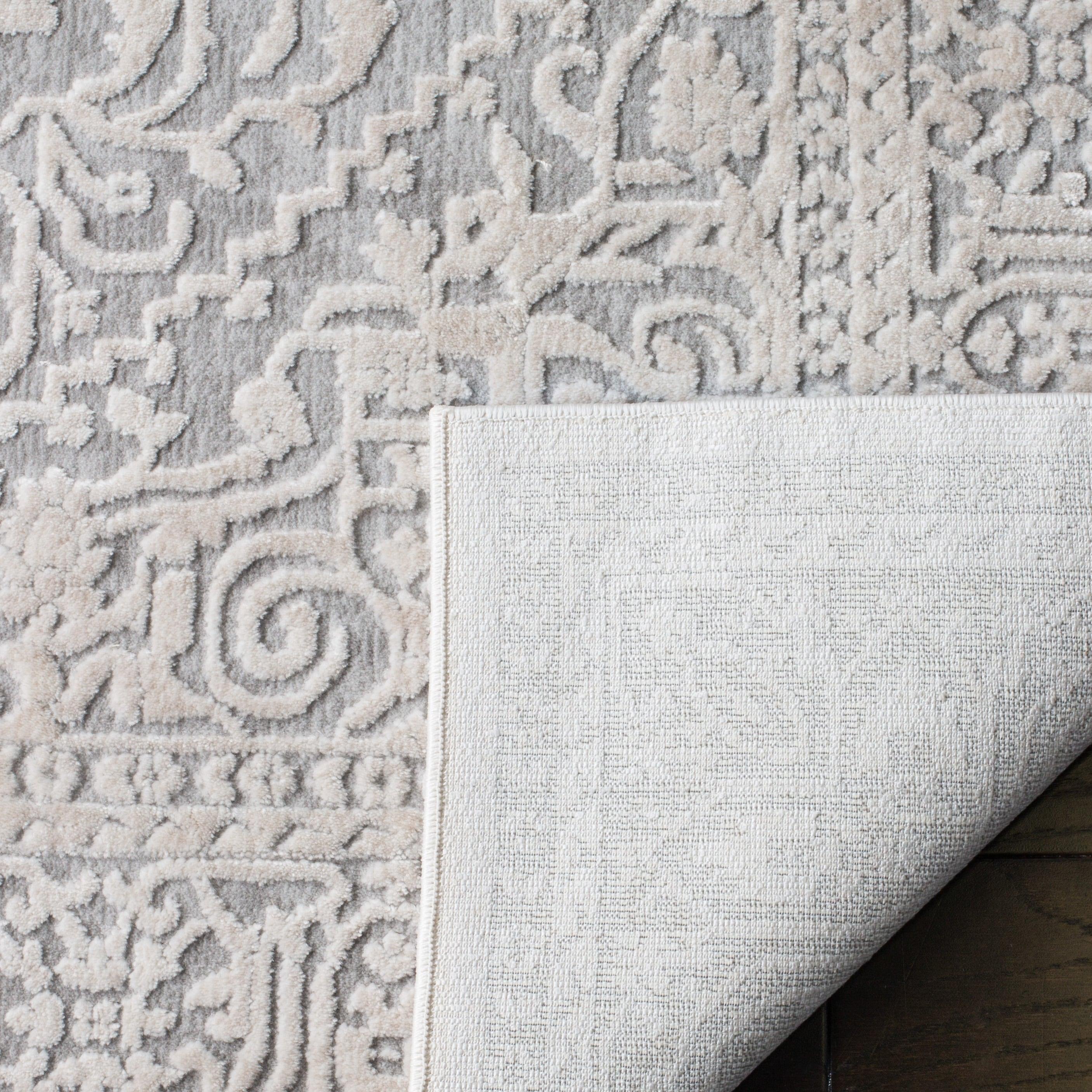 Reflection RFT670 Power Loomed Indoor Area Rug - Light Grey/Cream - 4'x6' - Safavieh.
