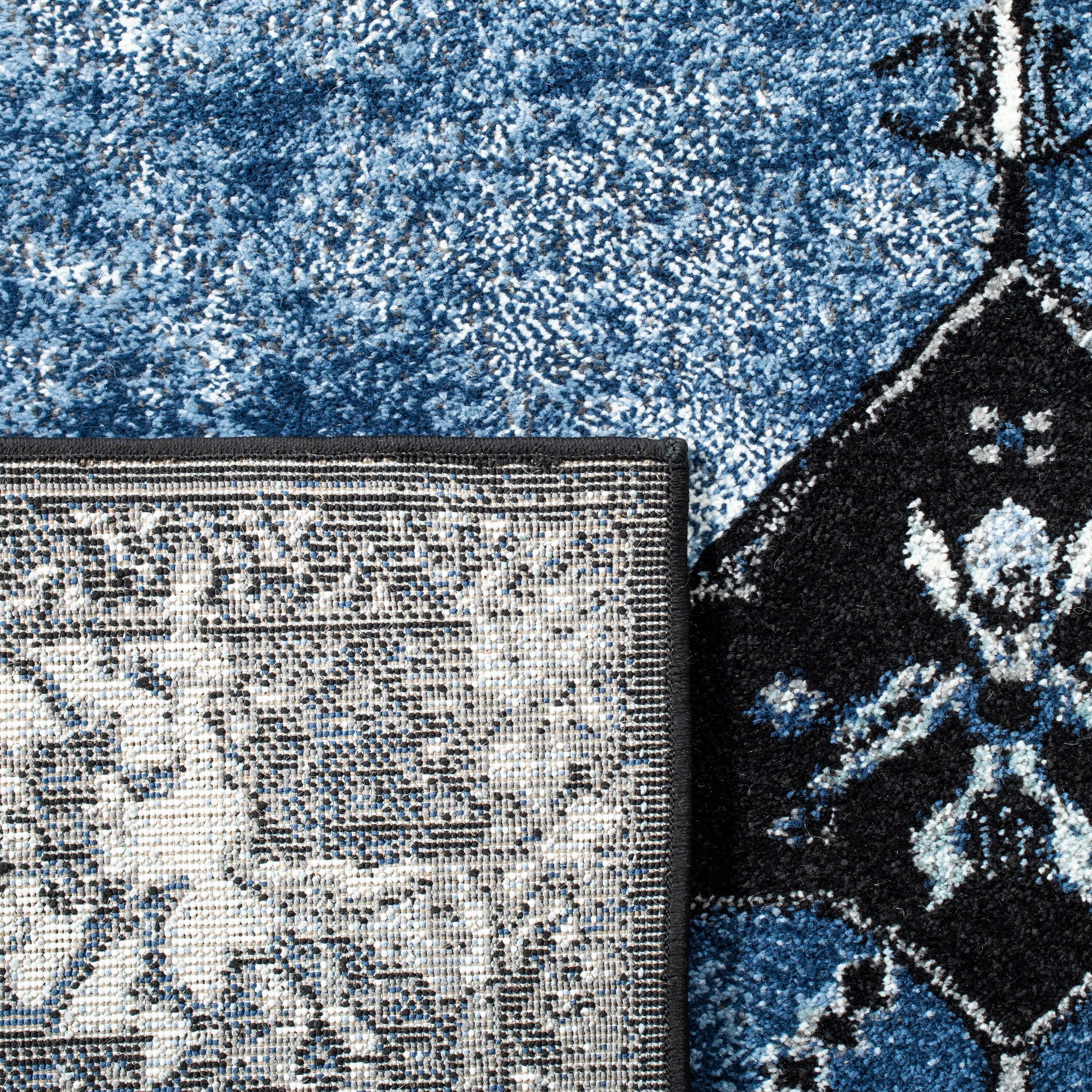 Vintage Hamadan VTH217 Power Loomed Indoor Area Rug - Blue/Grey - 8'x10' - Safavieh