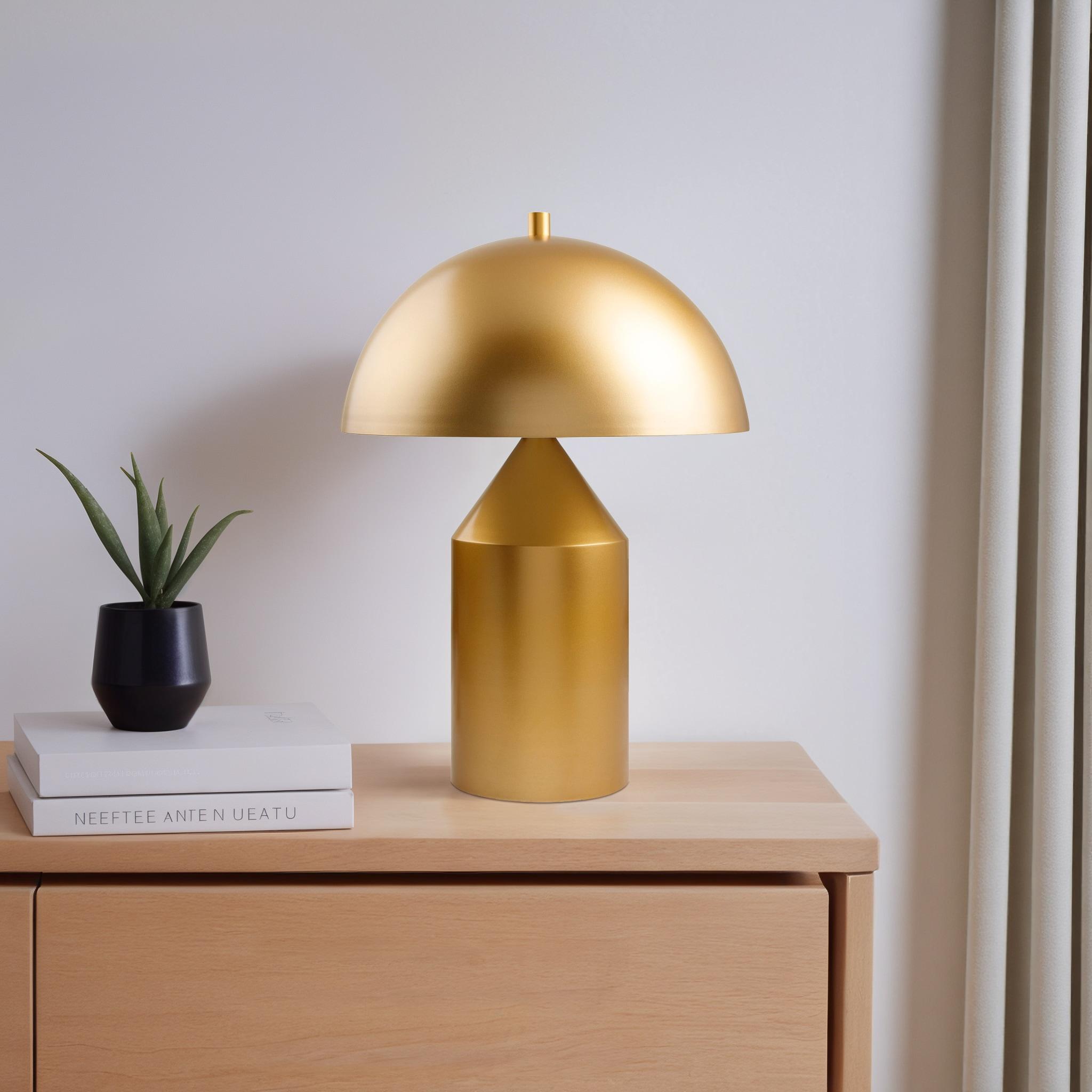 Livabliss Elder Rustic Accent Table Lamp, 21-inch, Gold