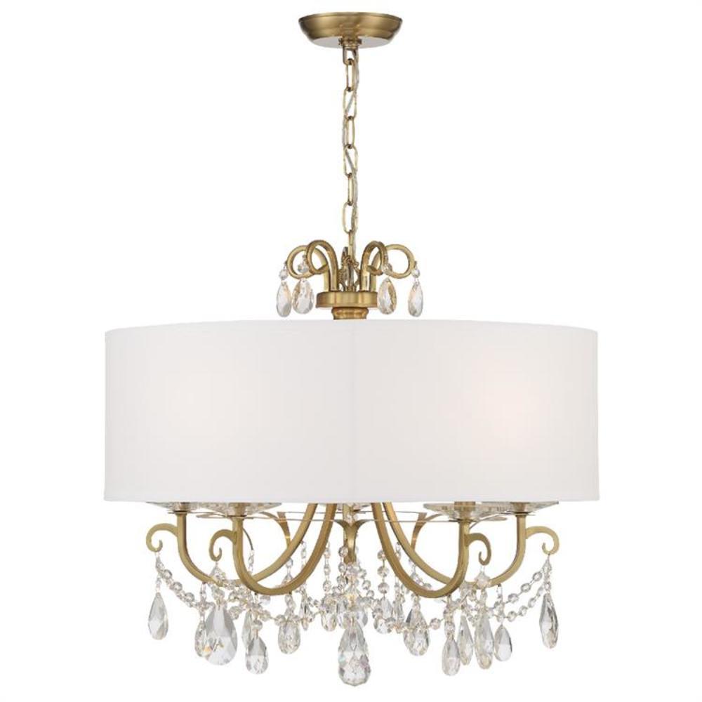 Crystorama Lighting Othello 5 - Light Chandelier in  Vibrant Gold