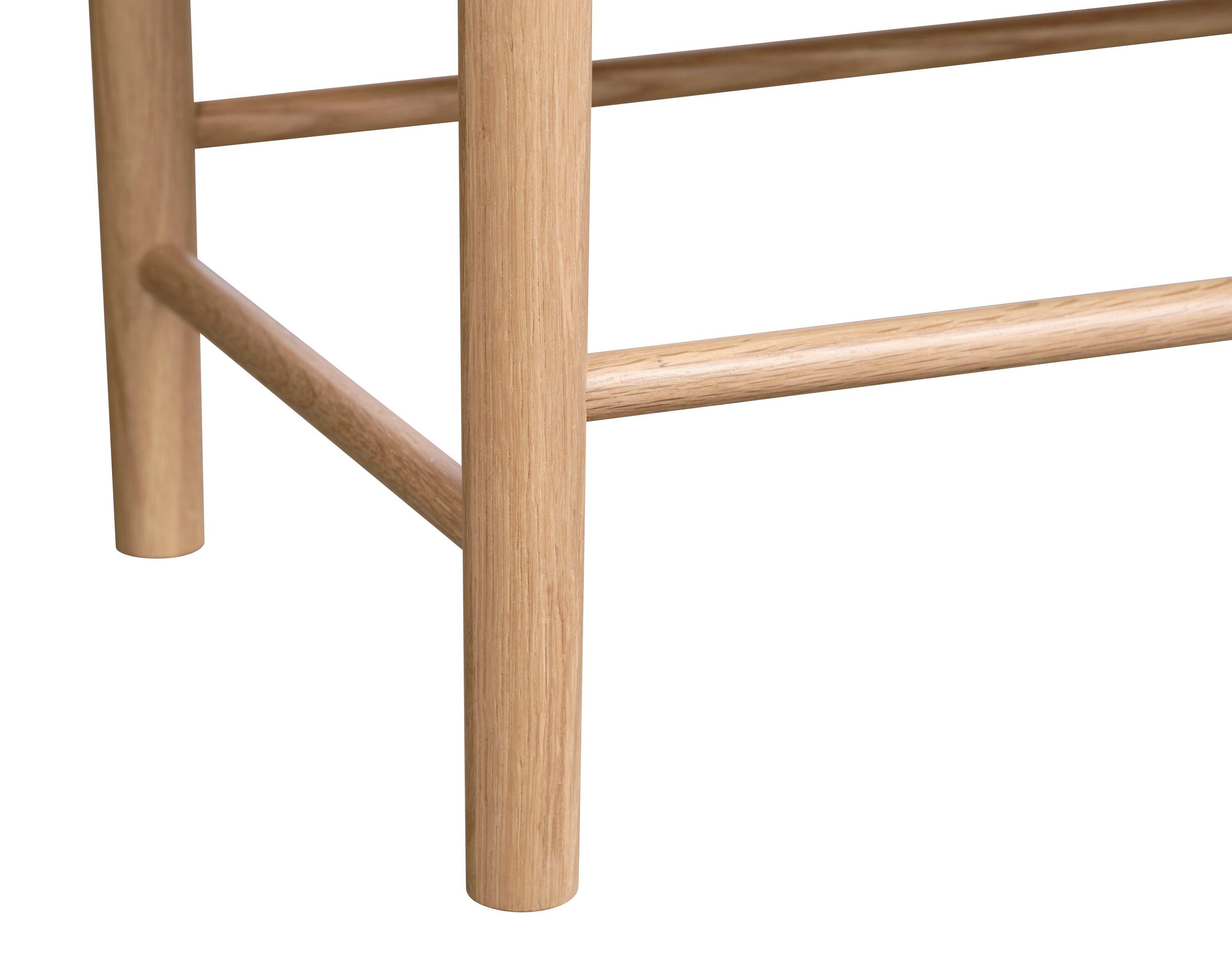 Modern 3-Door Glass Panel Sideboard - Natural Oak