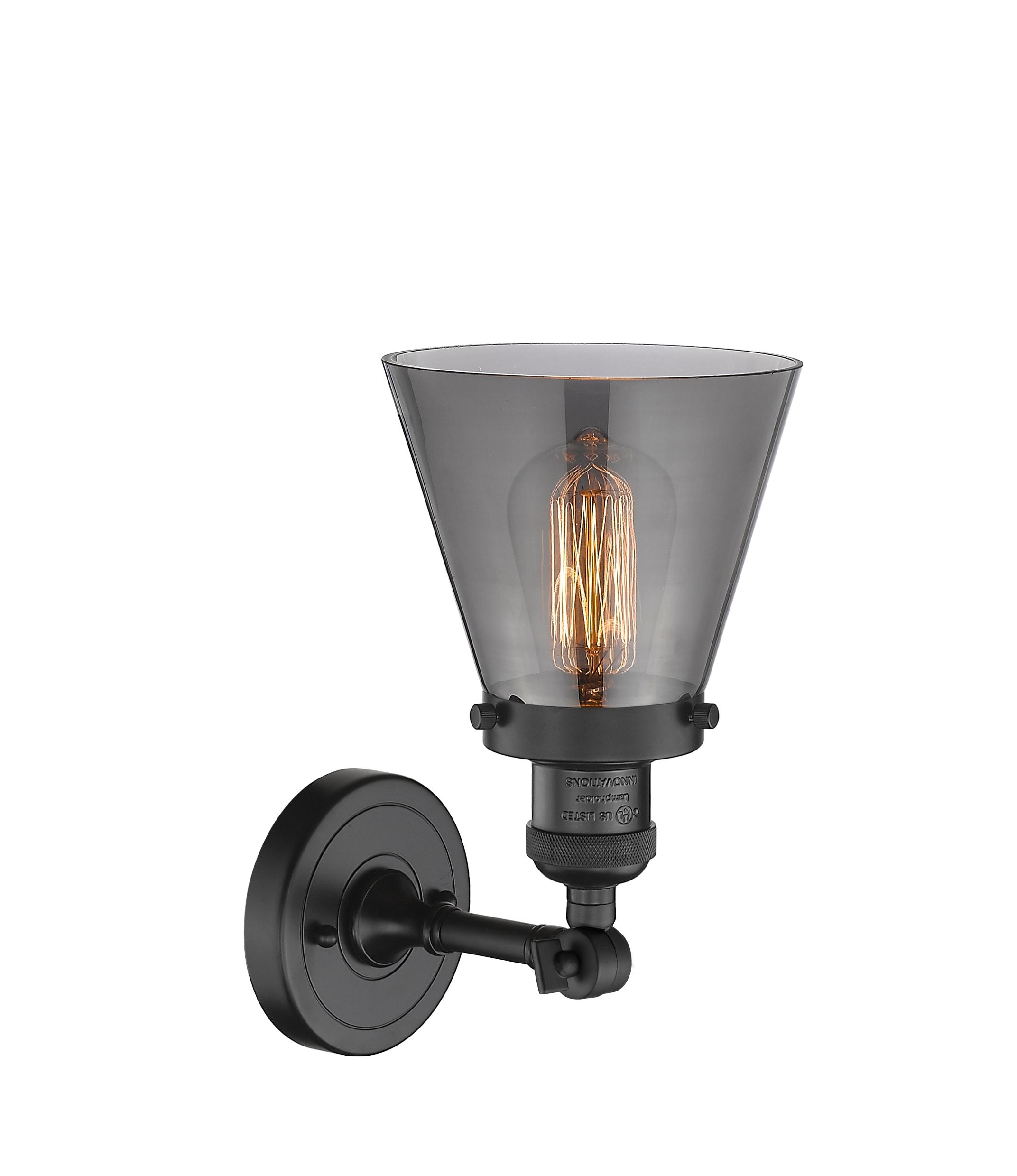 Elegant Black Dimmable Direct Wired Sconce 10" Height