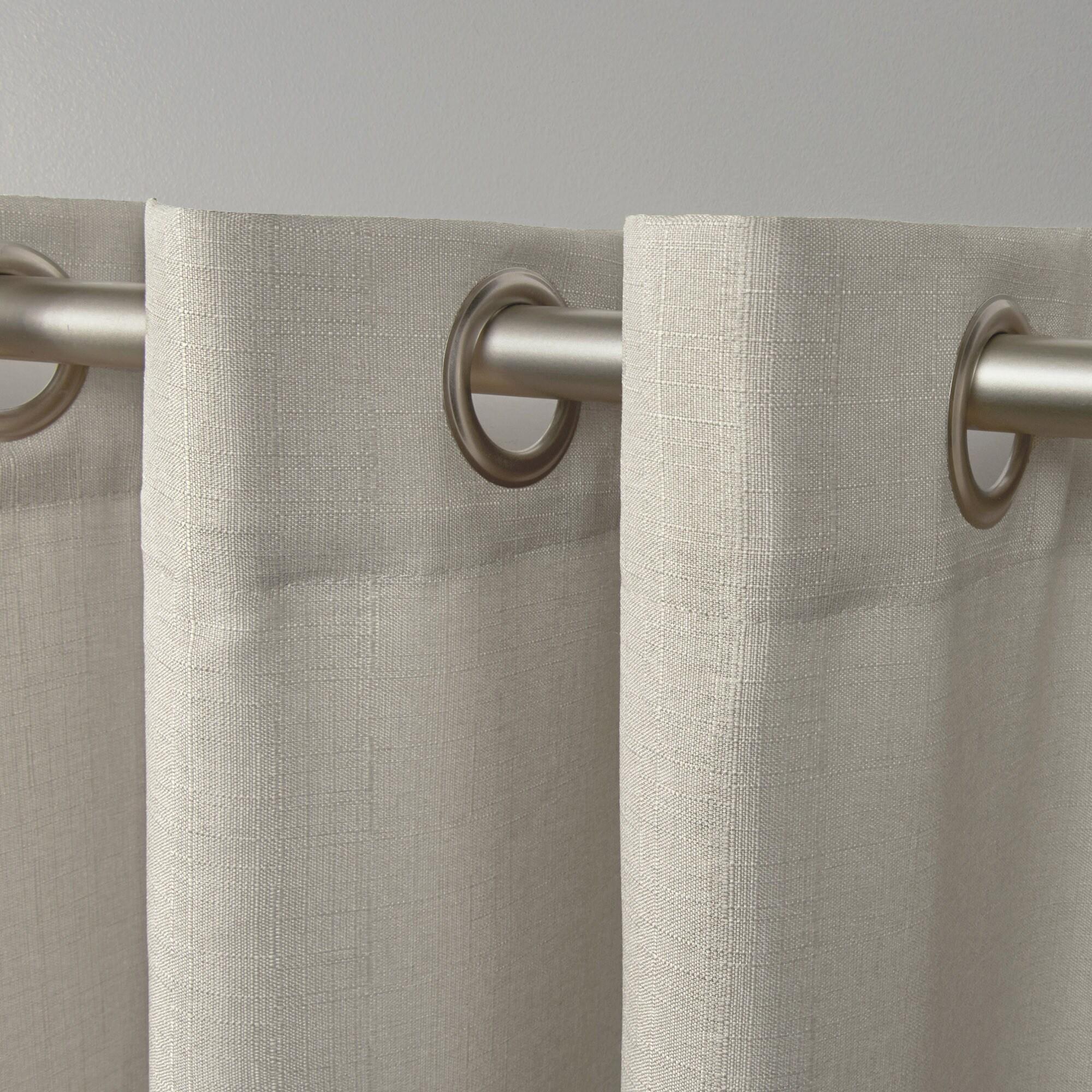 18"x54" Loha Light Filtering Window Valance Grommet Off-White - Exclusive Home
