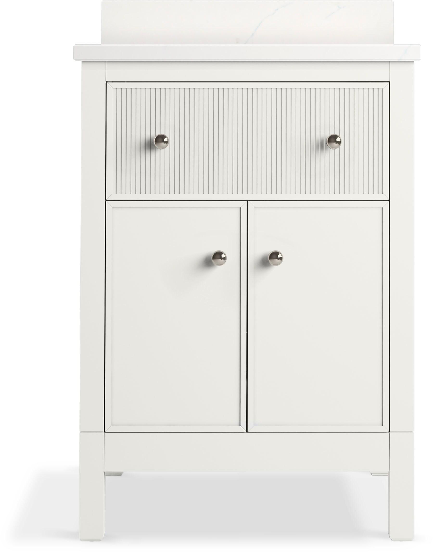 Malin By Studio McGee 24 in. Bathroom Vanity Cabinet With Sink And Quartz Top