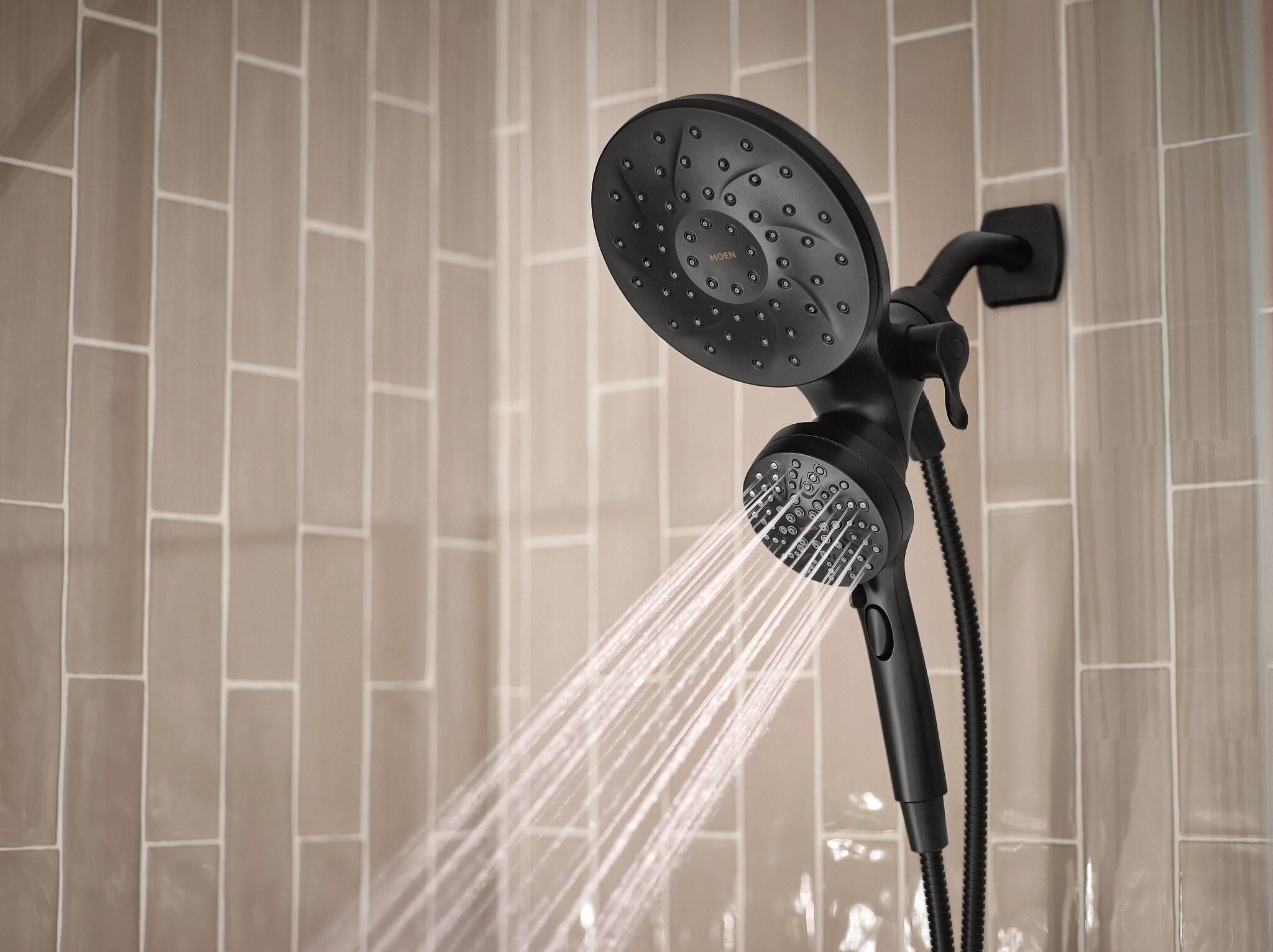 Co-t Moen Engage Magnetix 2-In-1 Shower Head With Handheld Spray, Magnetic Docking System, Matte Black Finish, Multiple Spray Settings, 60" Kink-Free Hose J21BF6624
