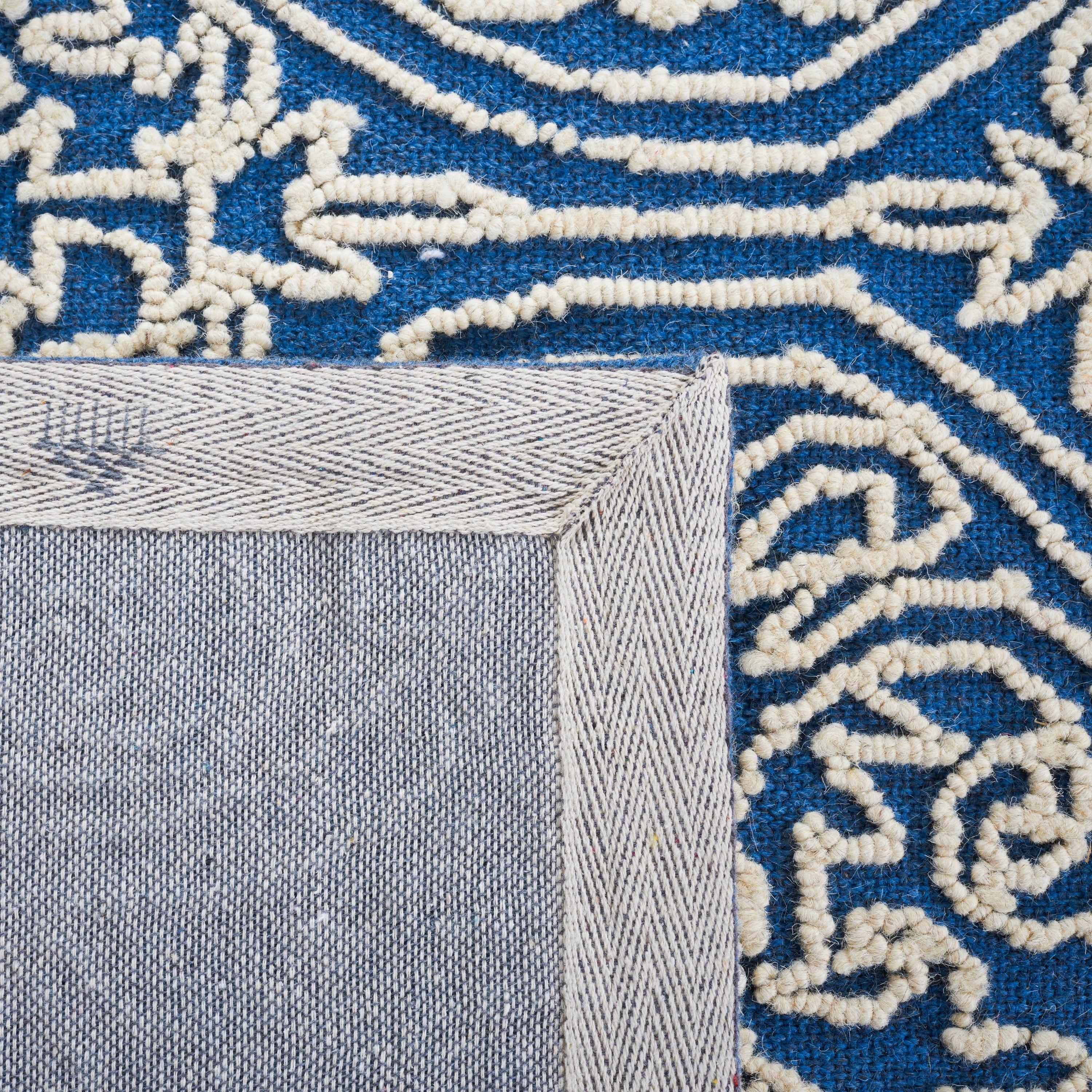 Trace TRC101 Hand Tufted Indoor Accent Rug - Blue/Ivory - 3'x5' - Safavieh