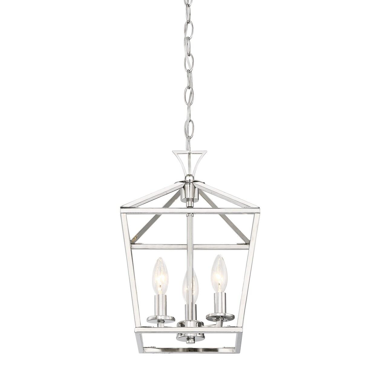 Savoy House Townsend 3 - Light Chandelier in  Polished Nickel