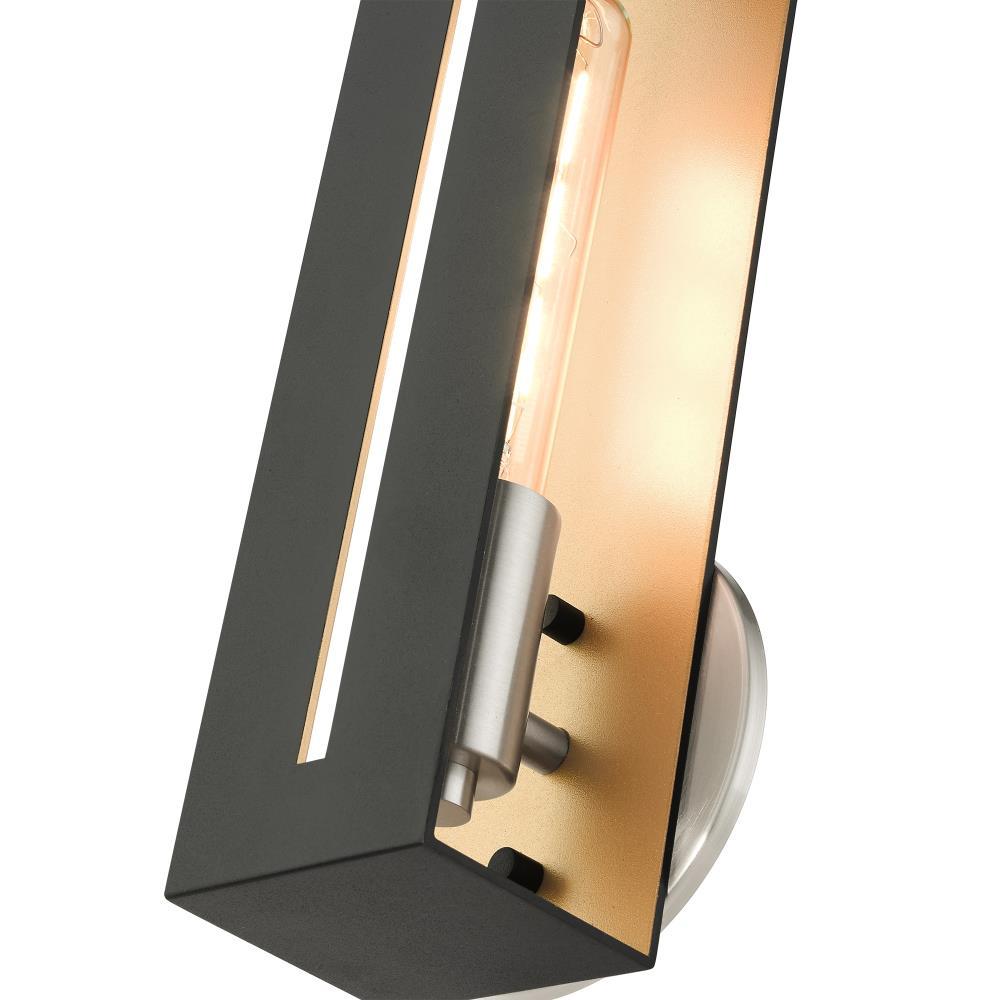 Livex Lighting Soma 1 - Light Wall Light in  Textured Black