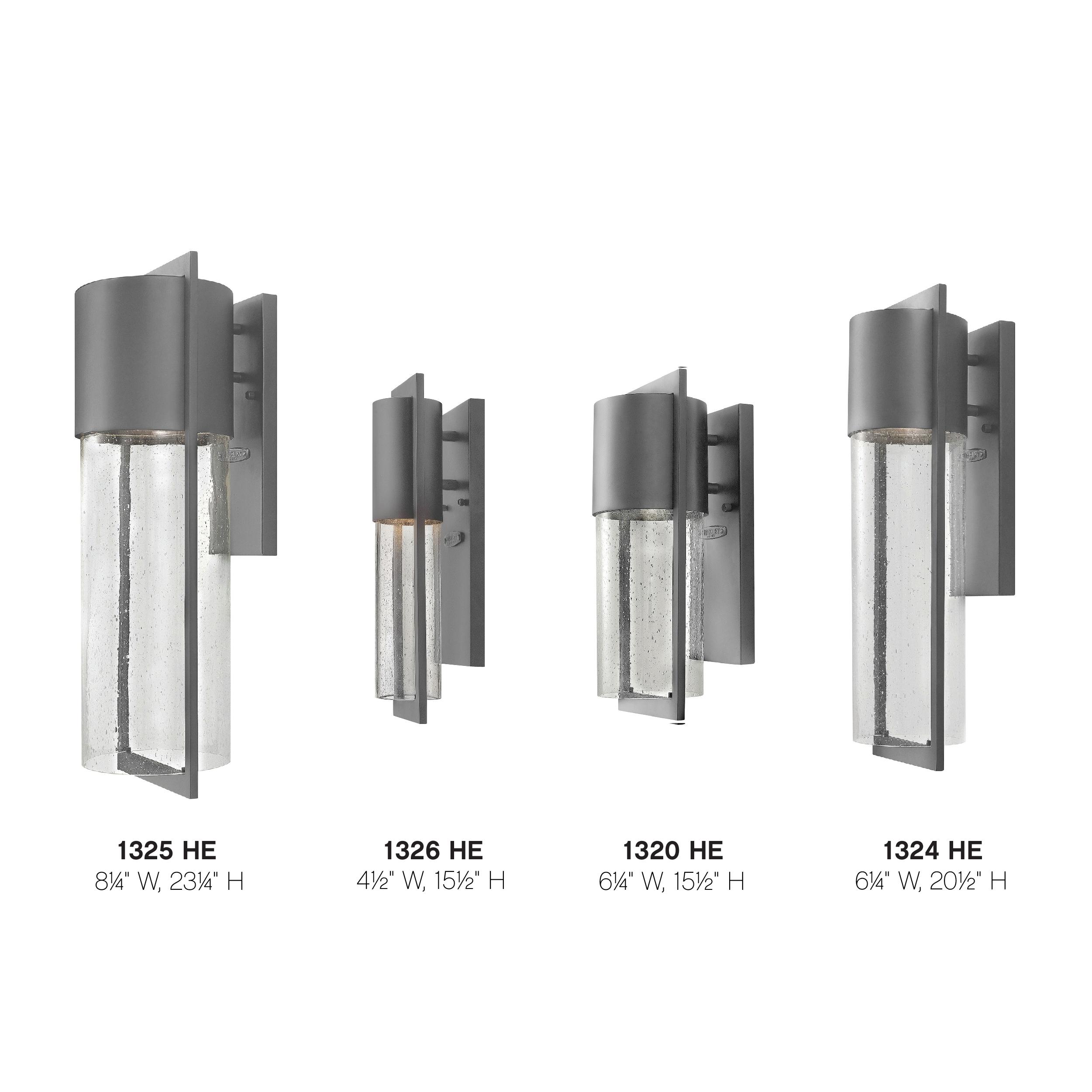 Hinkley Lighting 1326 1-Light 15-1/2" Tall Dark Sky Outdoor Wall Sconce from the Shelter Collection