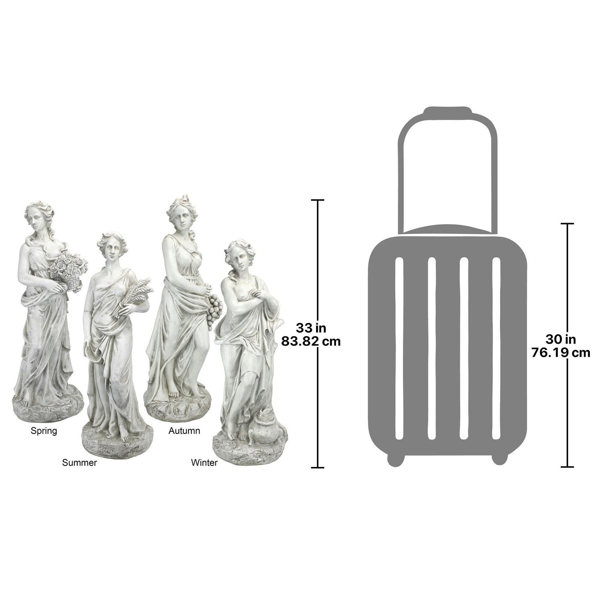 4 Piece Goddesses of the Four Seasons Statue Set