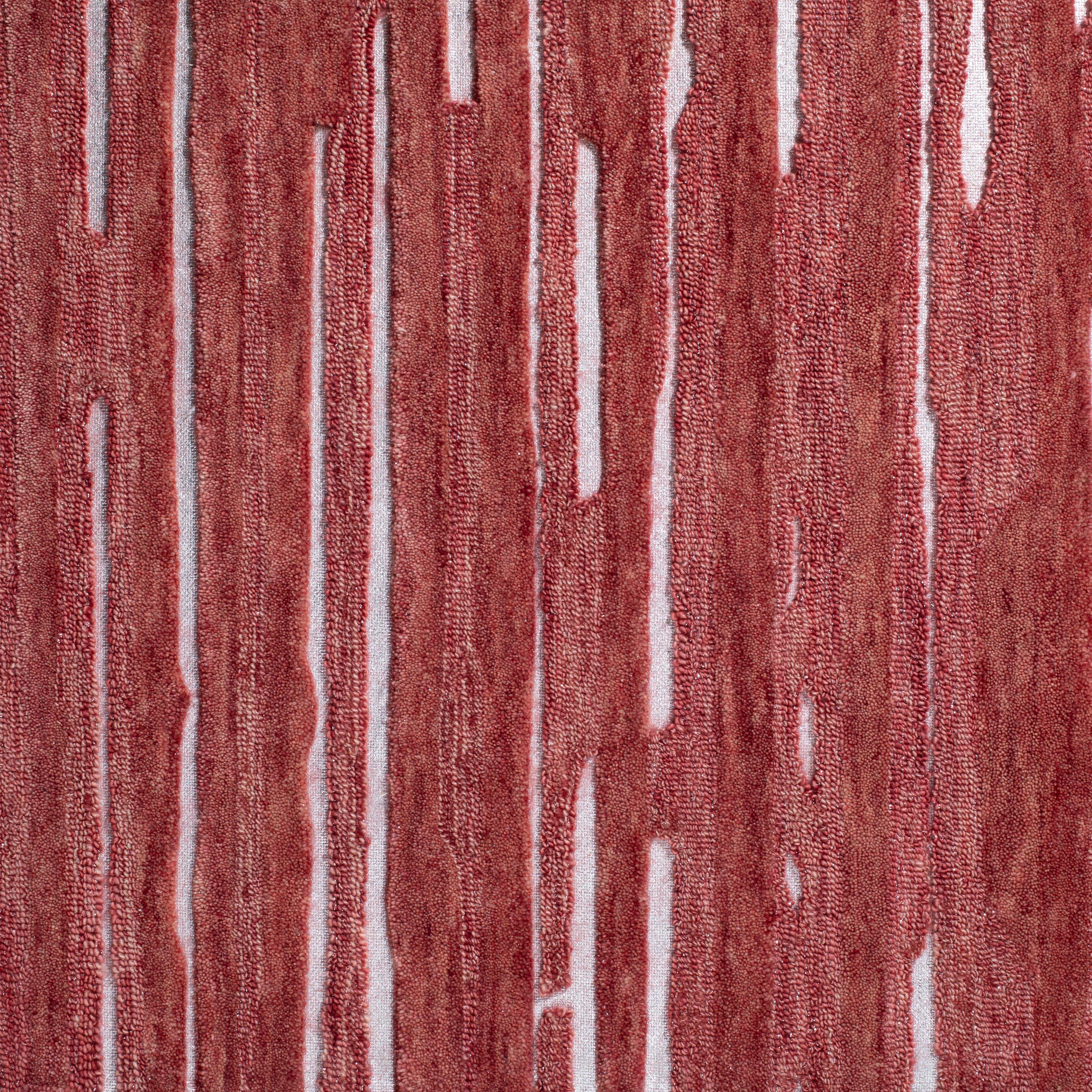Addison Rugs Addison Dazzle Modern Hand Spun Wool and Metallic Area Rug Sangria 5'X7'6" 5' x 8'