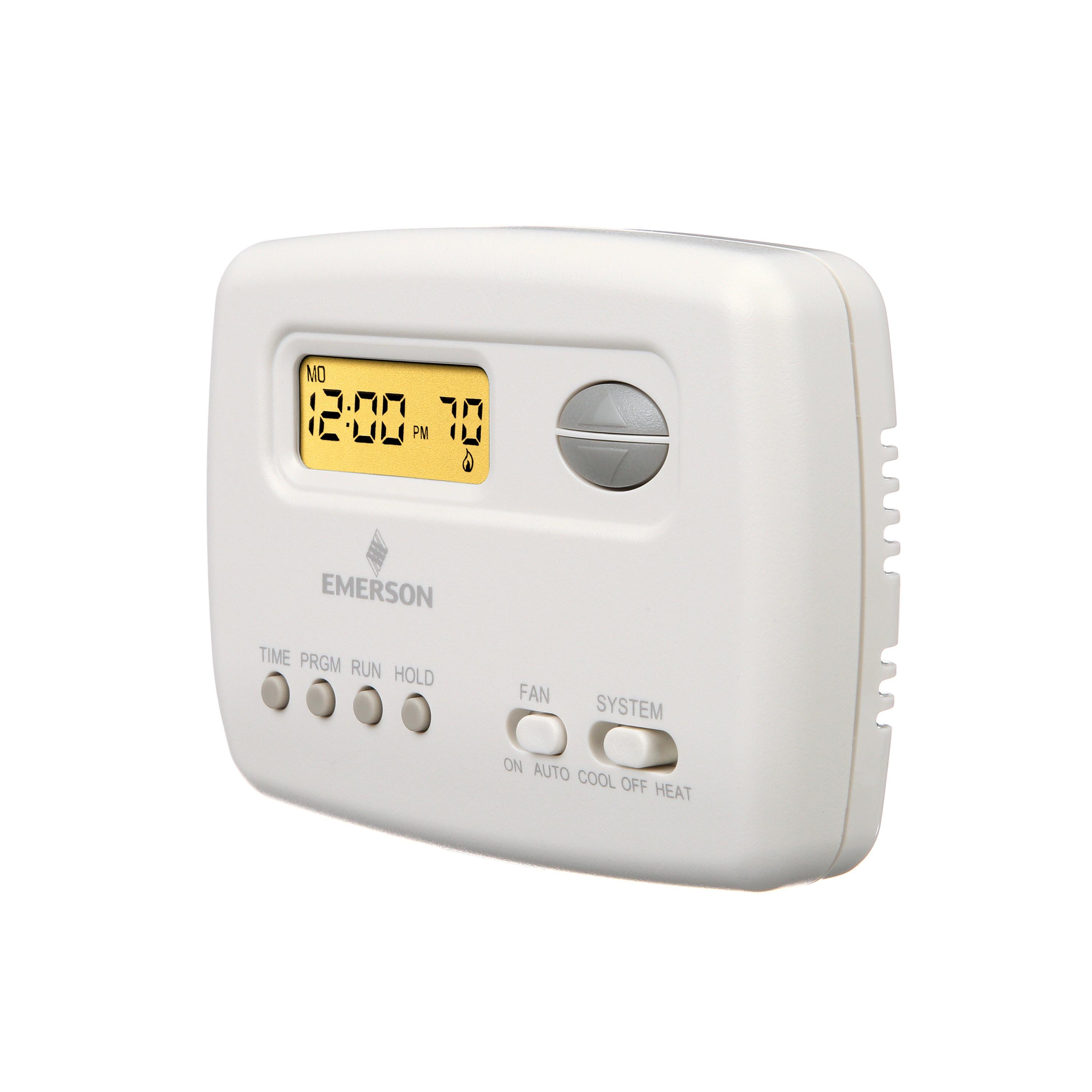Emerson 1F78-151 Single-Stage Programmable Digital Thermostat, 5-2 Day