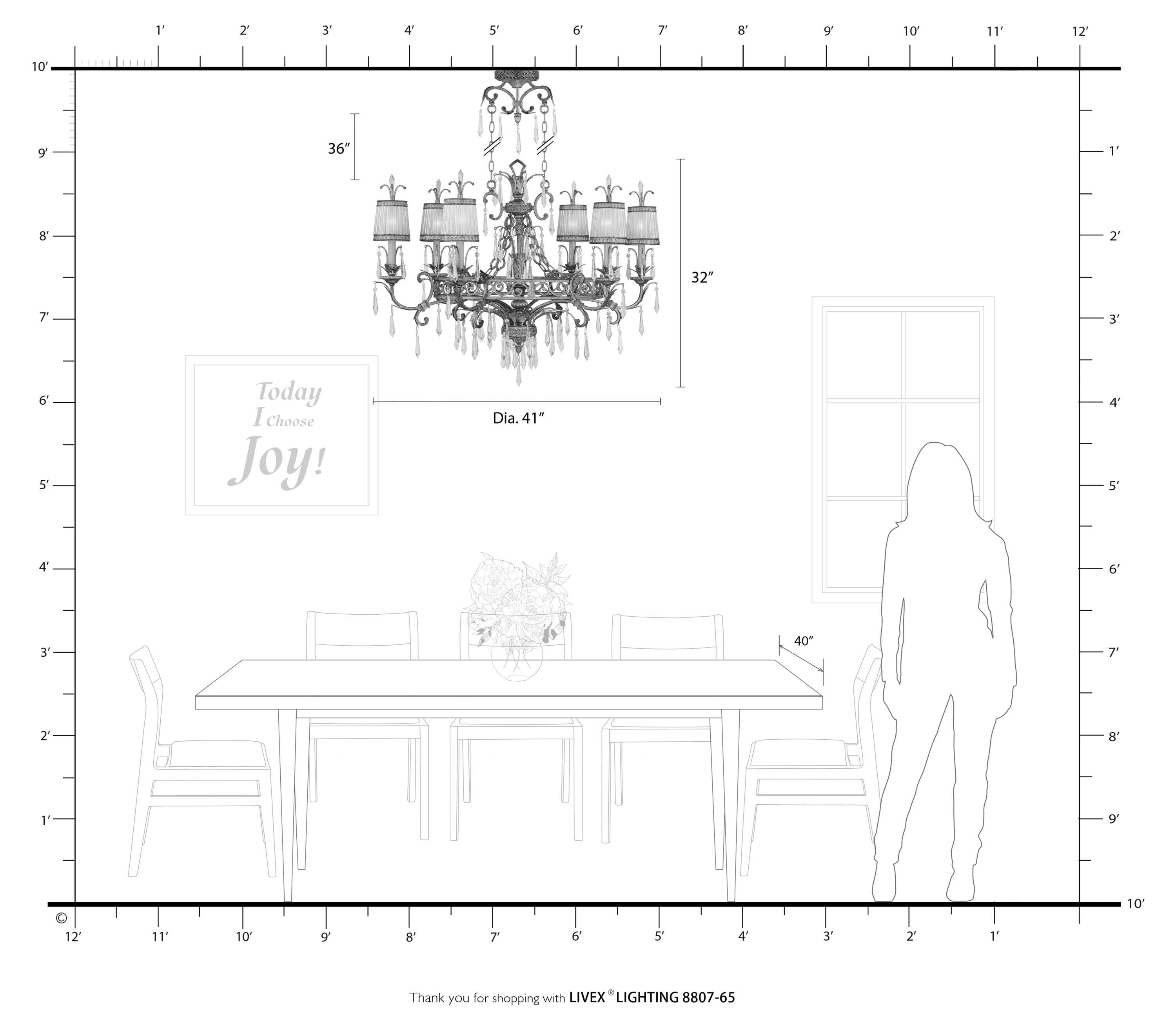 Livex Lighting La Bella 6 Light Chandelier