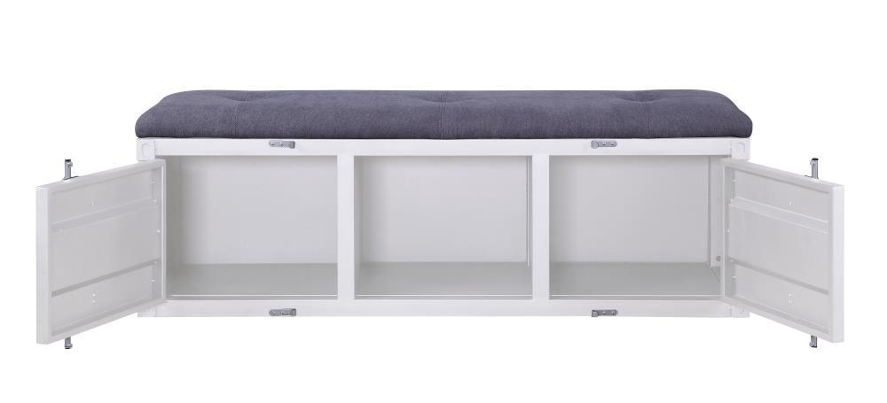 Acme Cargo Fabric Upholstered Storage Bench