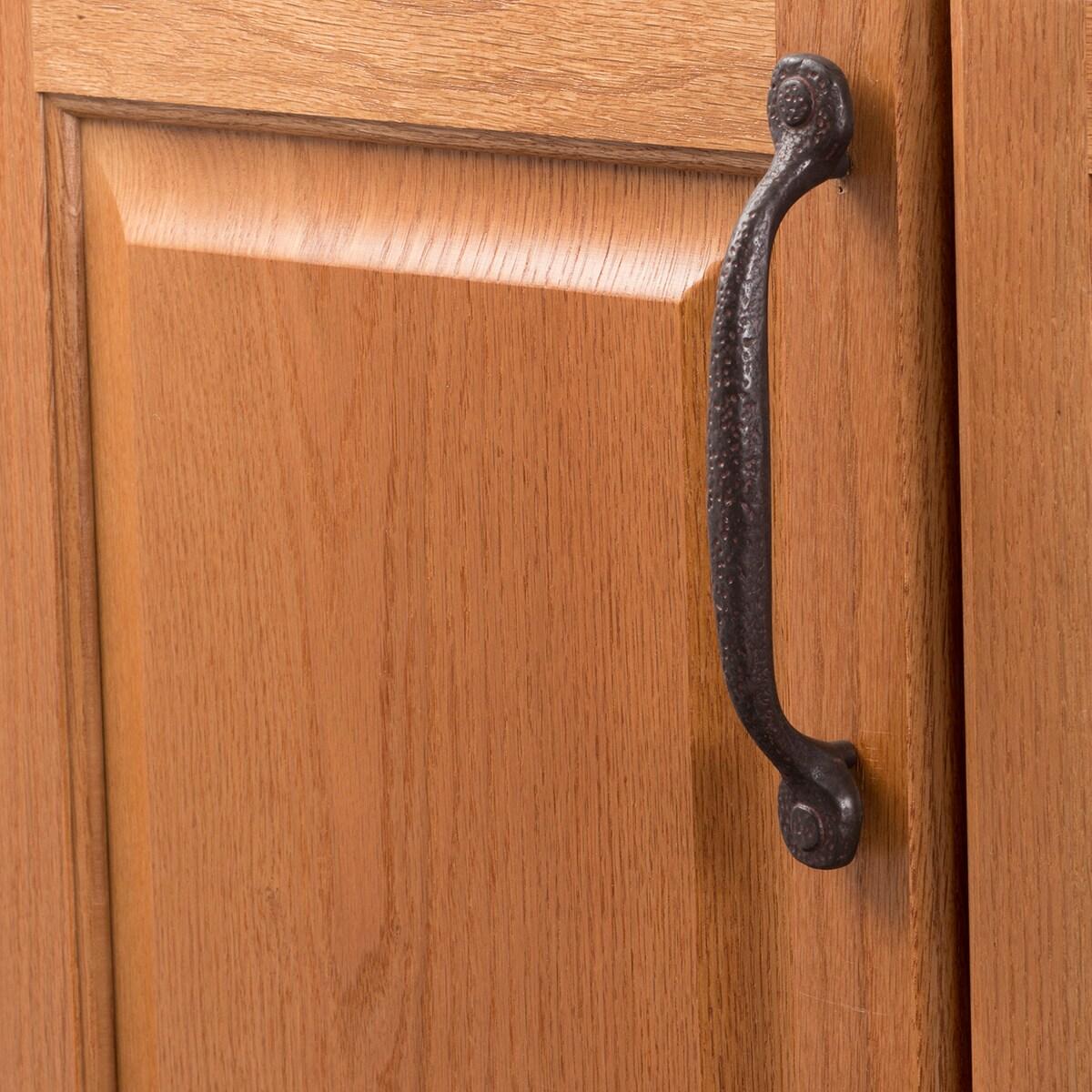 Refined Rustic Kitchen Cabinet Handles, Solid Core Drawer Pulls for Cabinet Doors